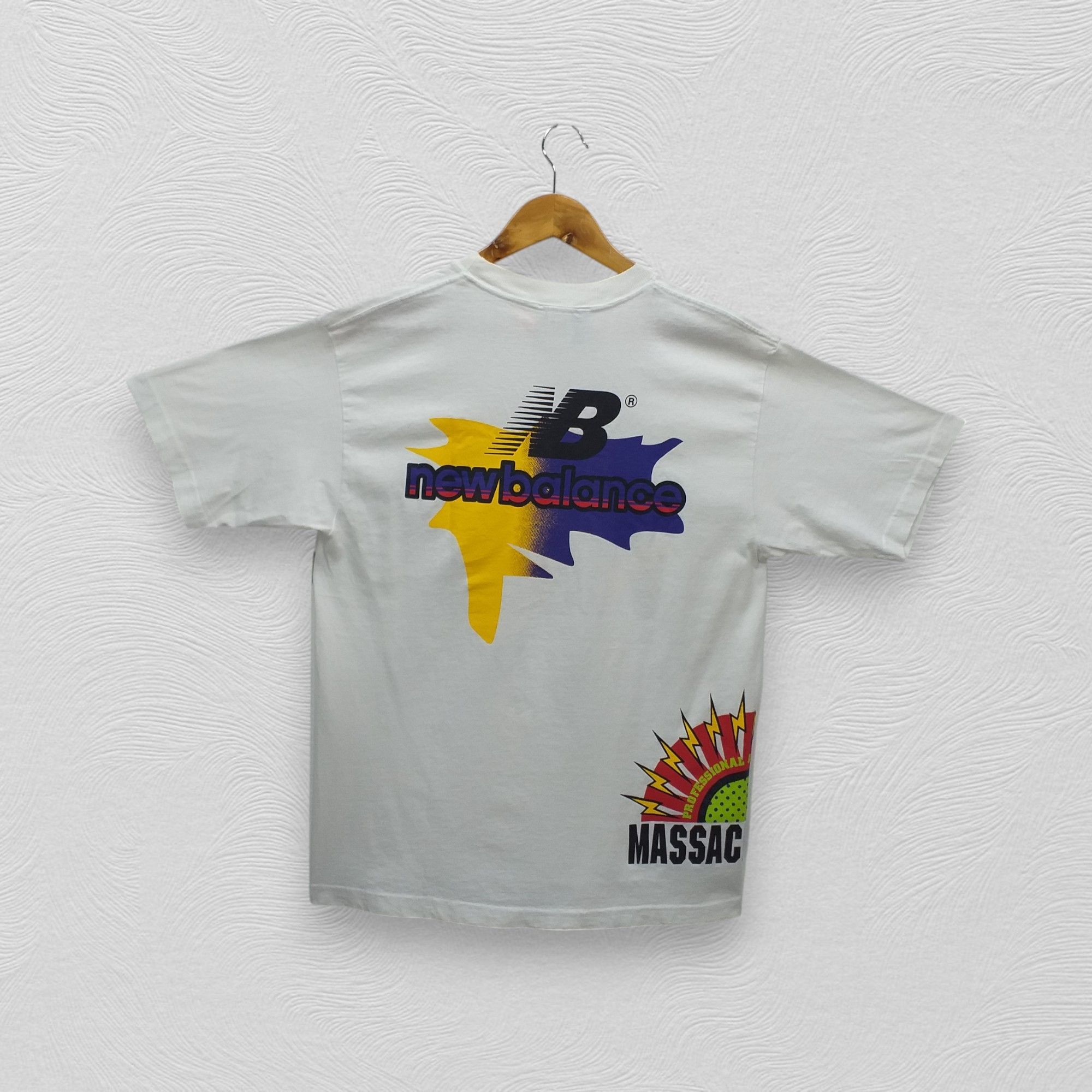 New Balance Vintage New Balance Boston U.S.A Large Tshirt -E104 Size US L / EU 52-54 / 3 - 2 Thumbnail
