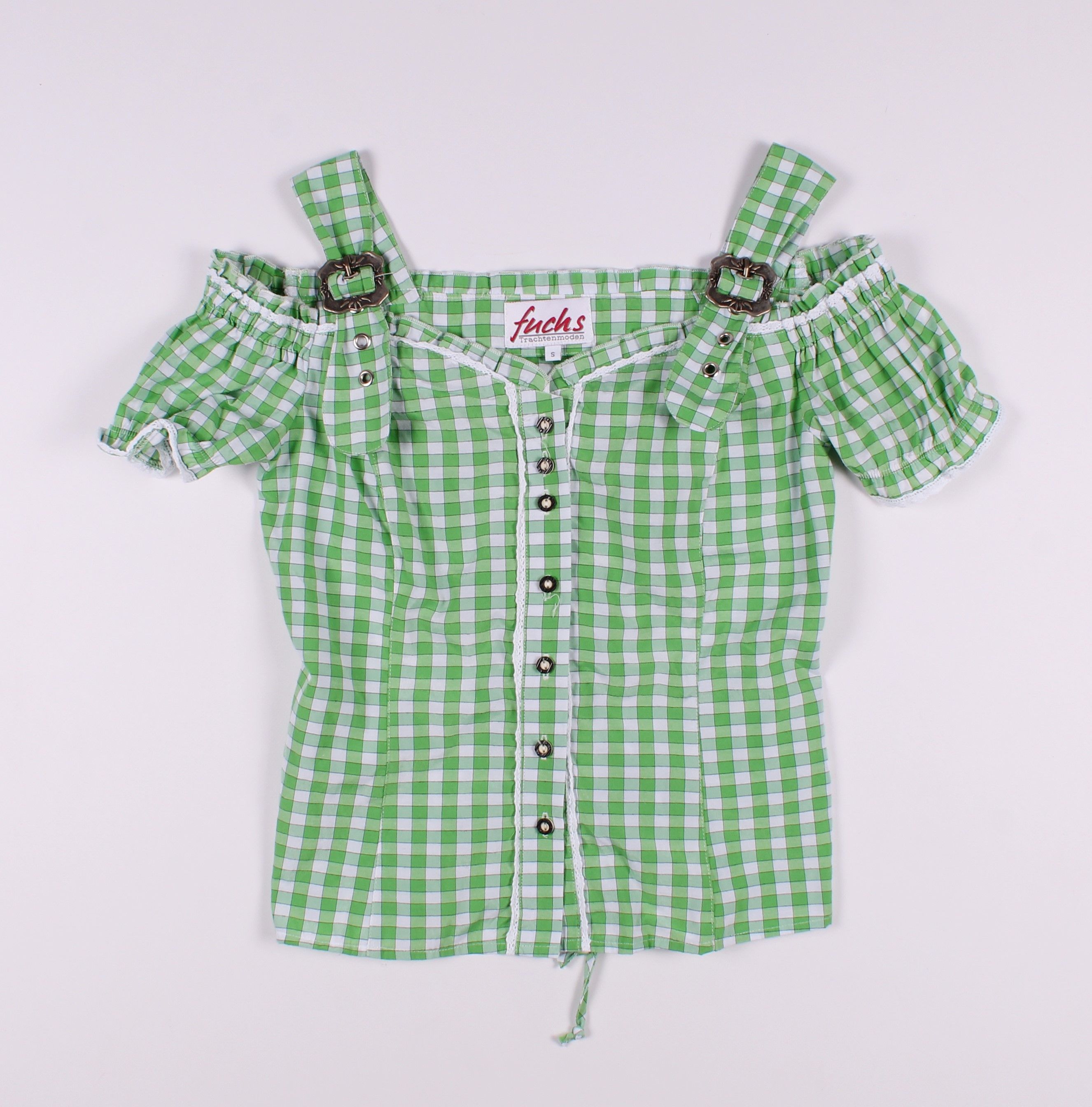 Vintage Vintage Y2K Austrian Checkered Blouse Top Size S / US 4 / IT 40 - 4 Thumbnail