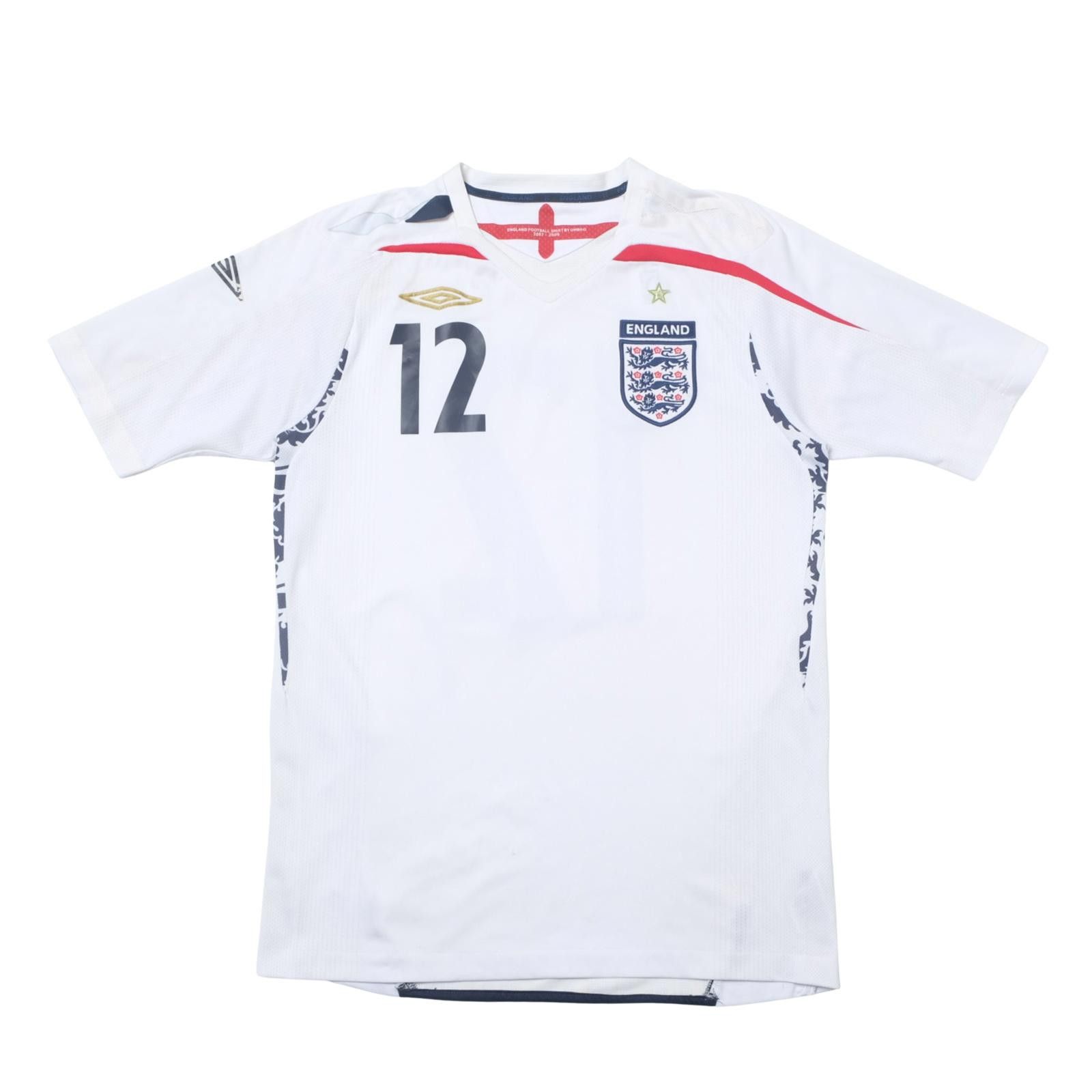 Umbro 2007/09 England Home Shirt Umbro (S/M) Size US S / EU 44-46 / 1 - 1 Thumbnail