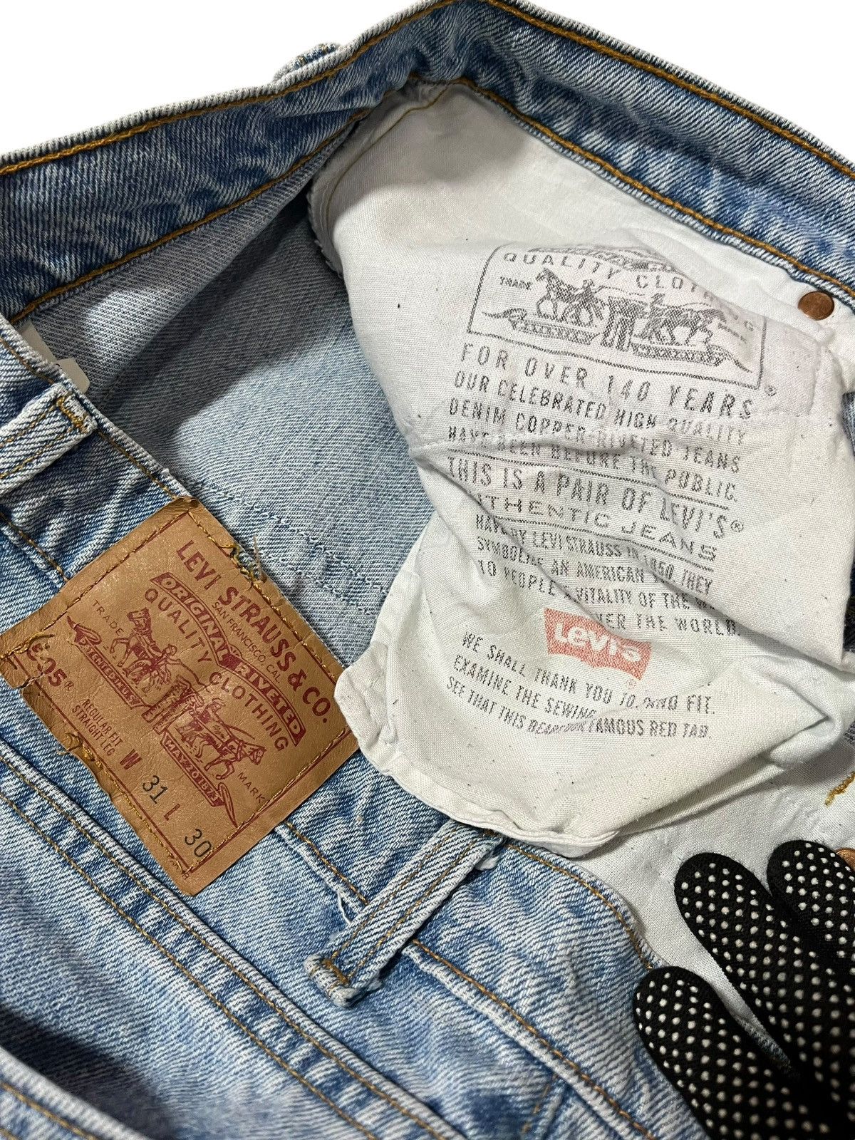 Levi's × Vintage VINTAGE LEVIS 505 90s MADE IN USA JEANS Size US 30 / EU 46 - 7 Thumbnail