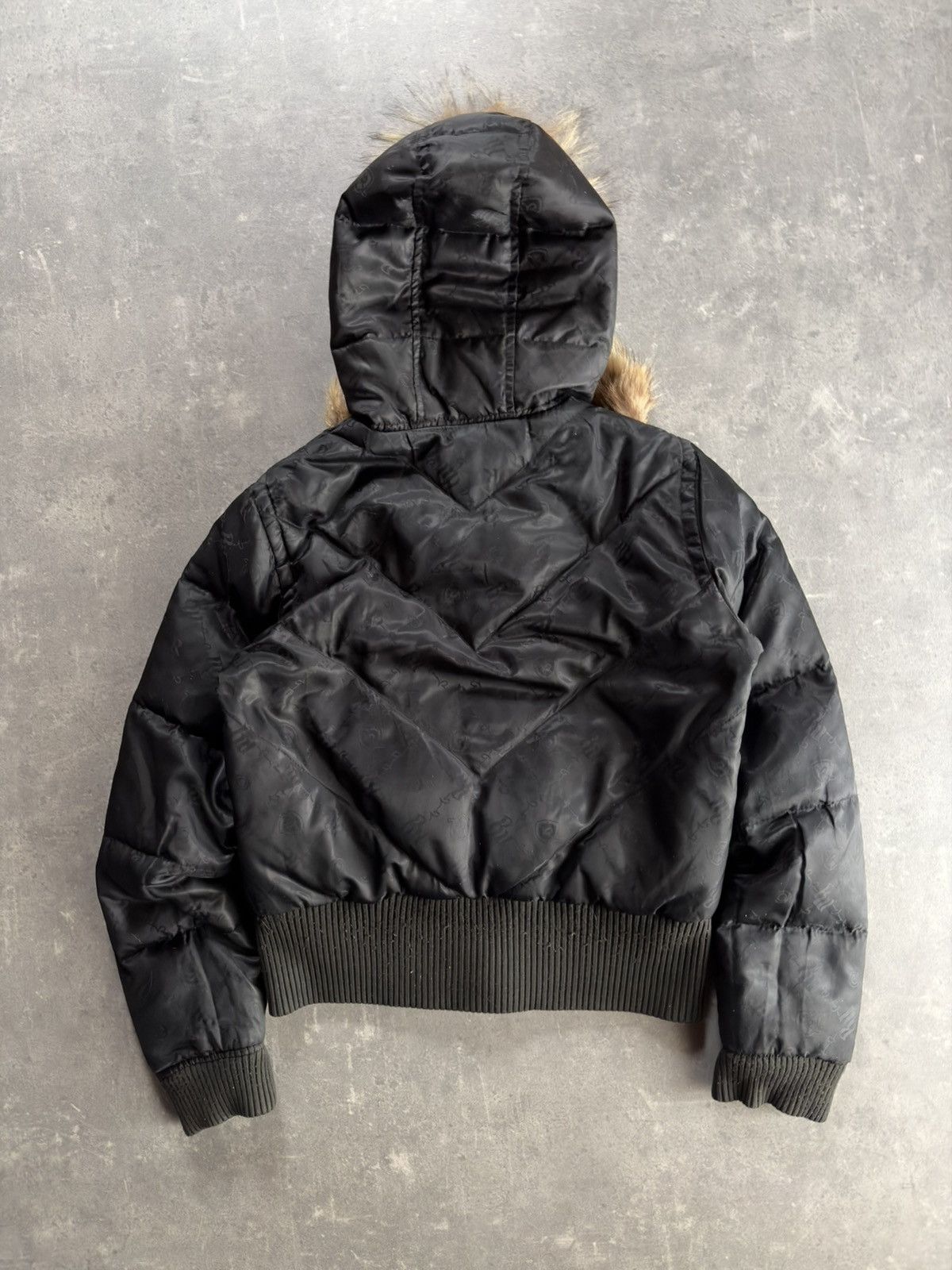 Rocawear 00s Rocawear Reversible Faux Fur Hooded Bomber Jacket M L Size M / US 6-8 / IT 42-44 - 4 Thumbnail