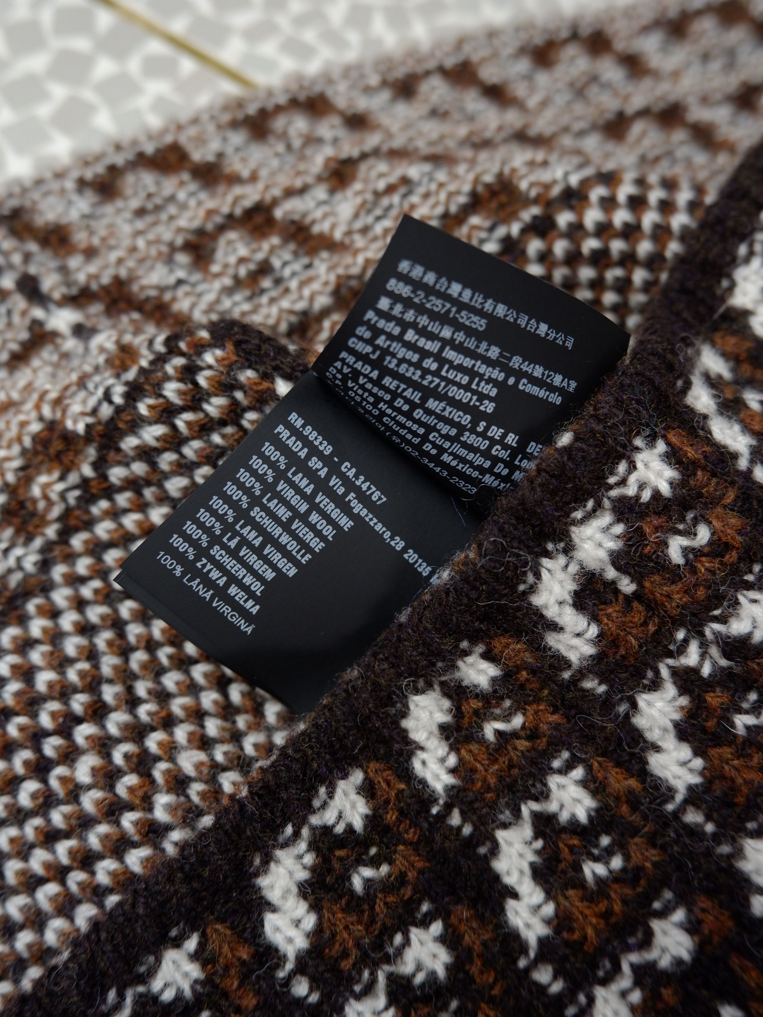 Prada Prada wool geometric jacquard knit vest | Grailed