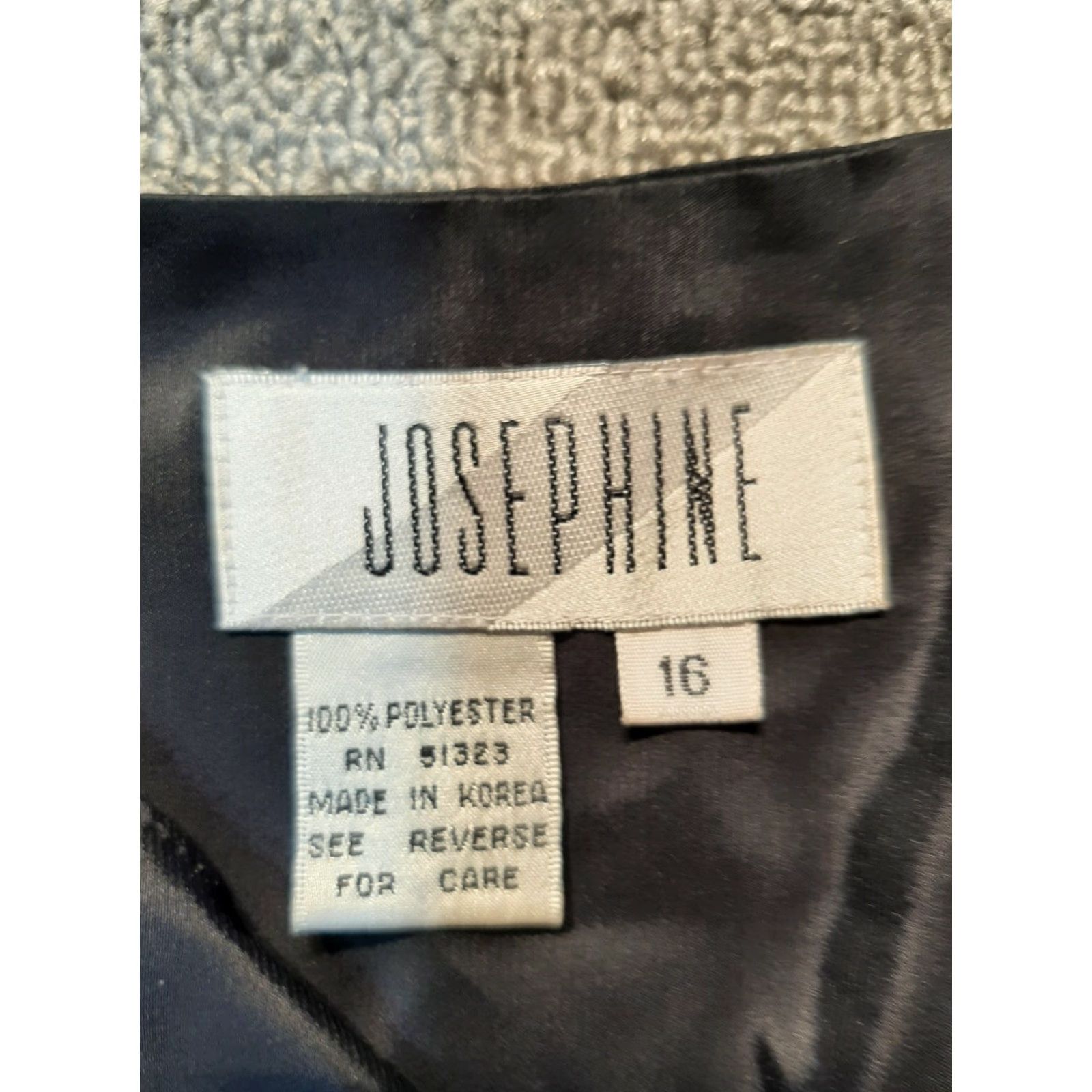 Joseph Josephine Long Sleeve Shirt Womens Size 16 Button Up Black Polyester Top Size XXL / US 16-18 / IT 52-54 - 4 Thumbnail