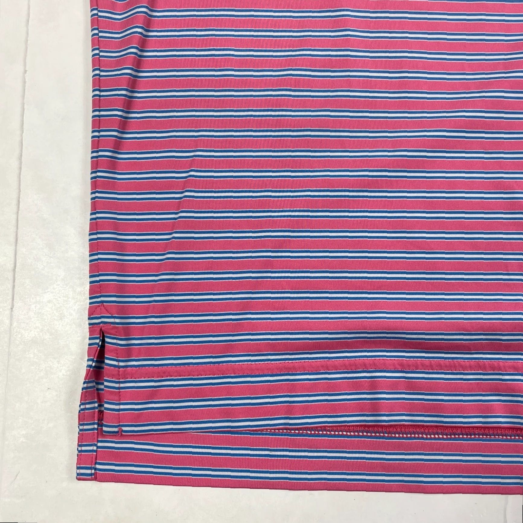 Footjoy FootJoy Polo Shirt Mens Medium Pink Golf Short Sleeve Collared Stretch Striped Size US M / EU 48-50 / 2 - 6 Thumbnail