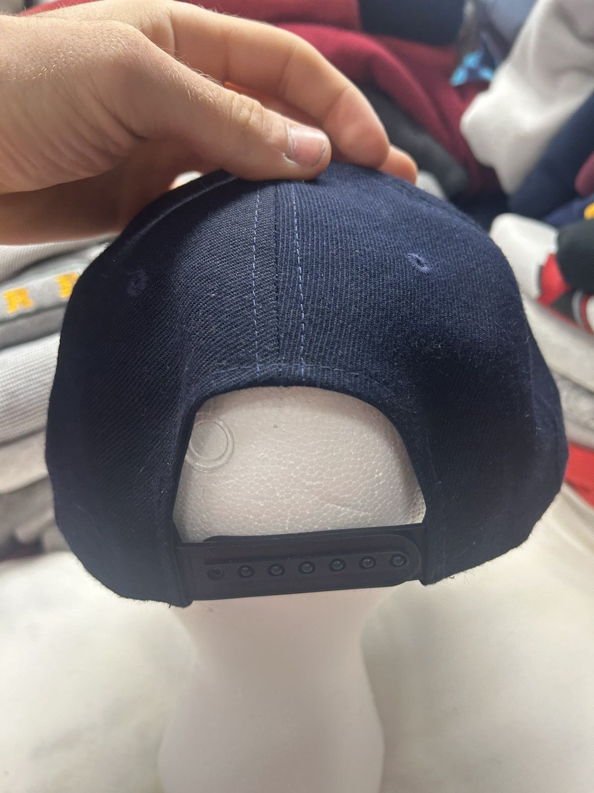 Vintage Crazy Vintage 90s Navy NYPD Grunge Trucker Snapback Hat Size ONE SIZE - 2 Thumbnail