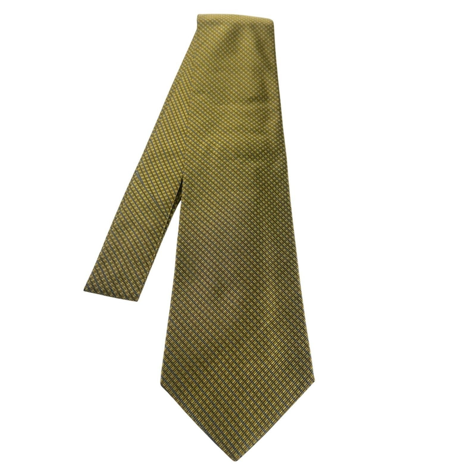 Paul Fredrick Paul Fredrick Gold Textured Silk Tie Made in USA NWT Size ONE SIZE - 1 Thumbnail
