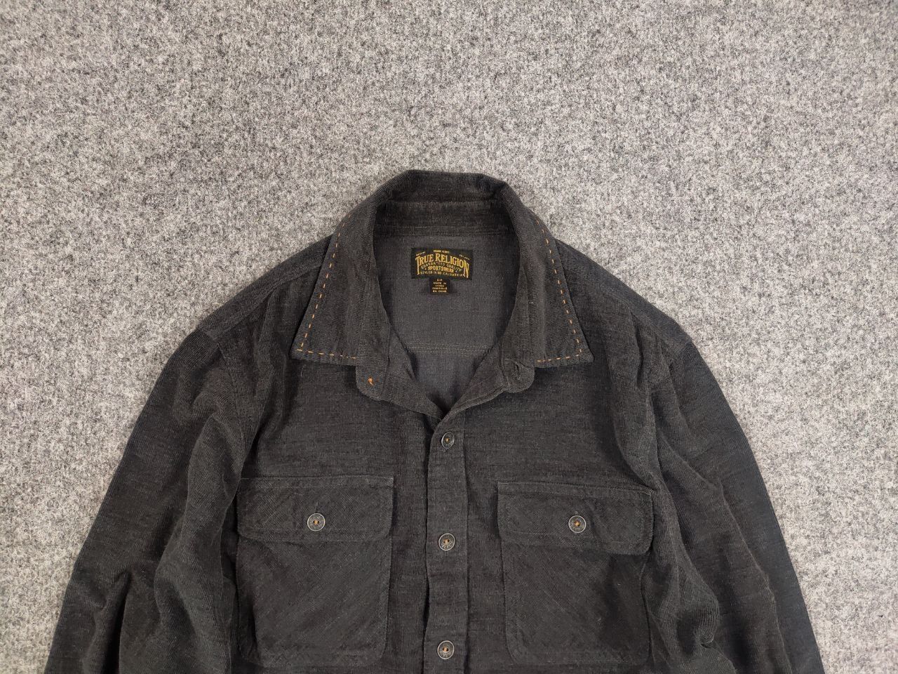True Religion True Religion Mens Workwear Casual Corduroy Button T Shirt Size US S / EU 44-46 / 1 - 9 Thumbnail