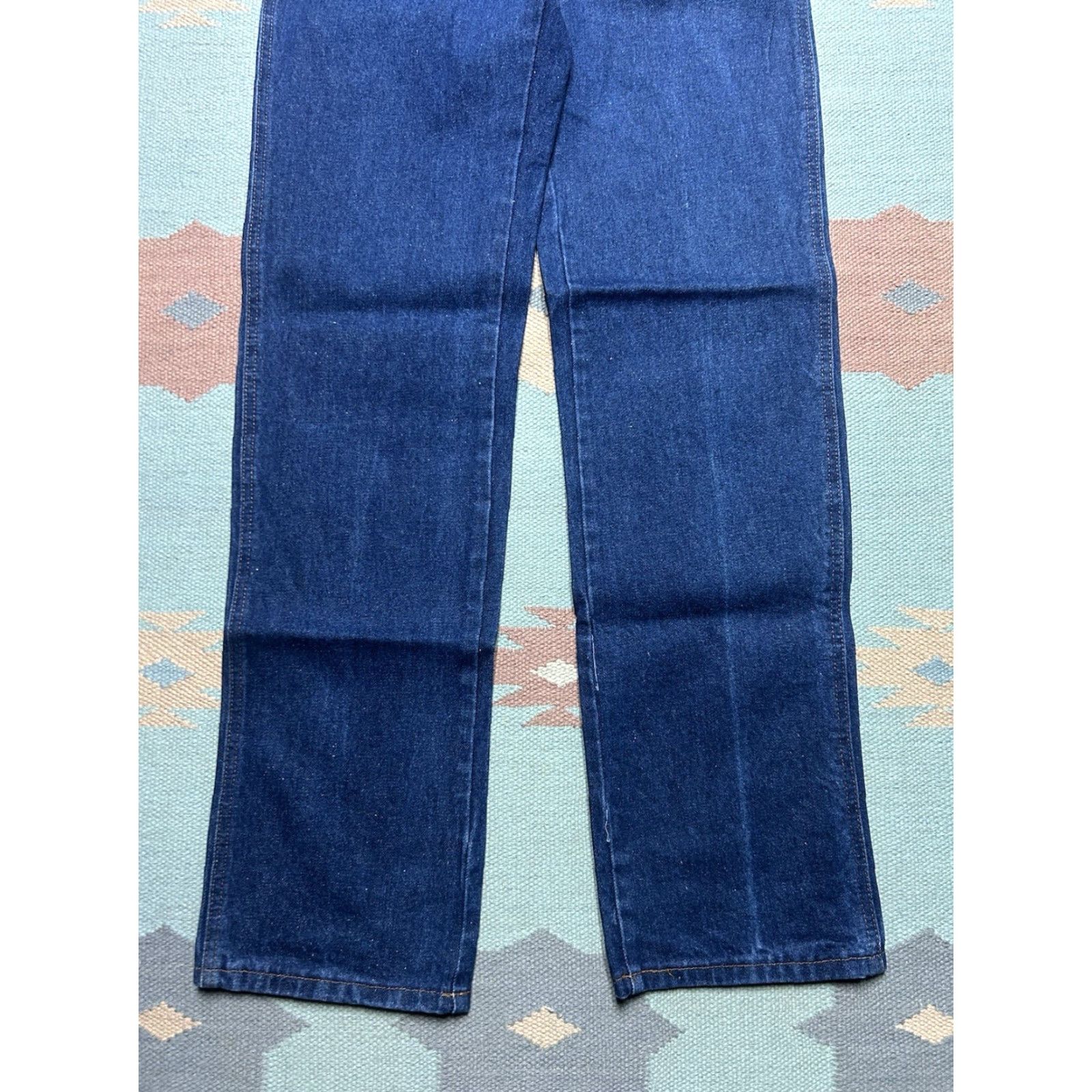 Denime VINTAGE Cowboy Jeans, Denim, Dark Wash, 32x33, Zipper, Straight, 80s, Men Size US 32 / EU 48 - 2 Thumbnail