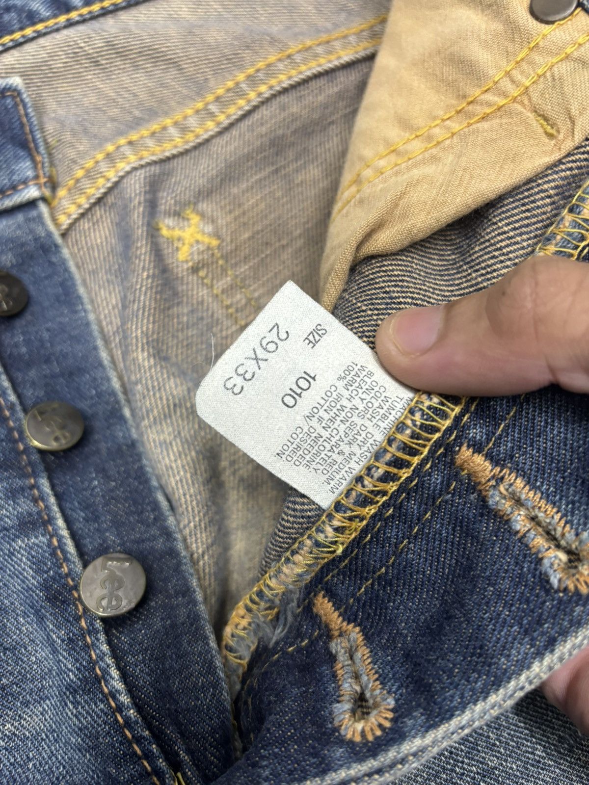 Lee Vintage Lee THRASHED Distressed Selvedge Denim Jeans Size US 30 / EU 46 - 13 Thumbnail