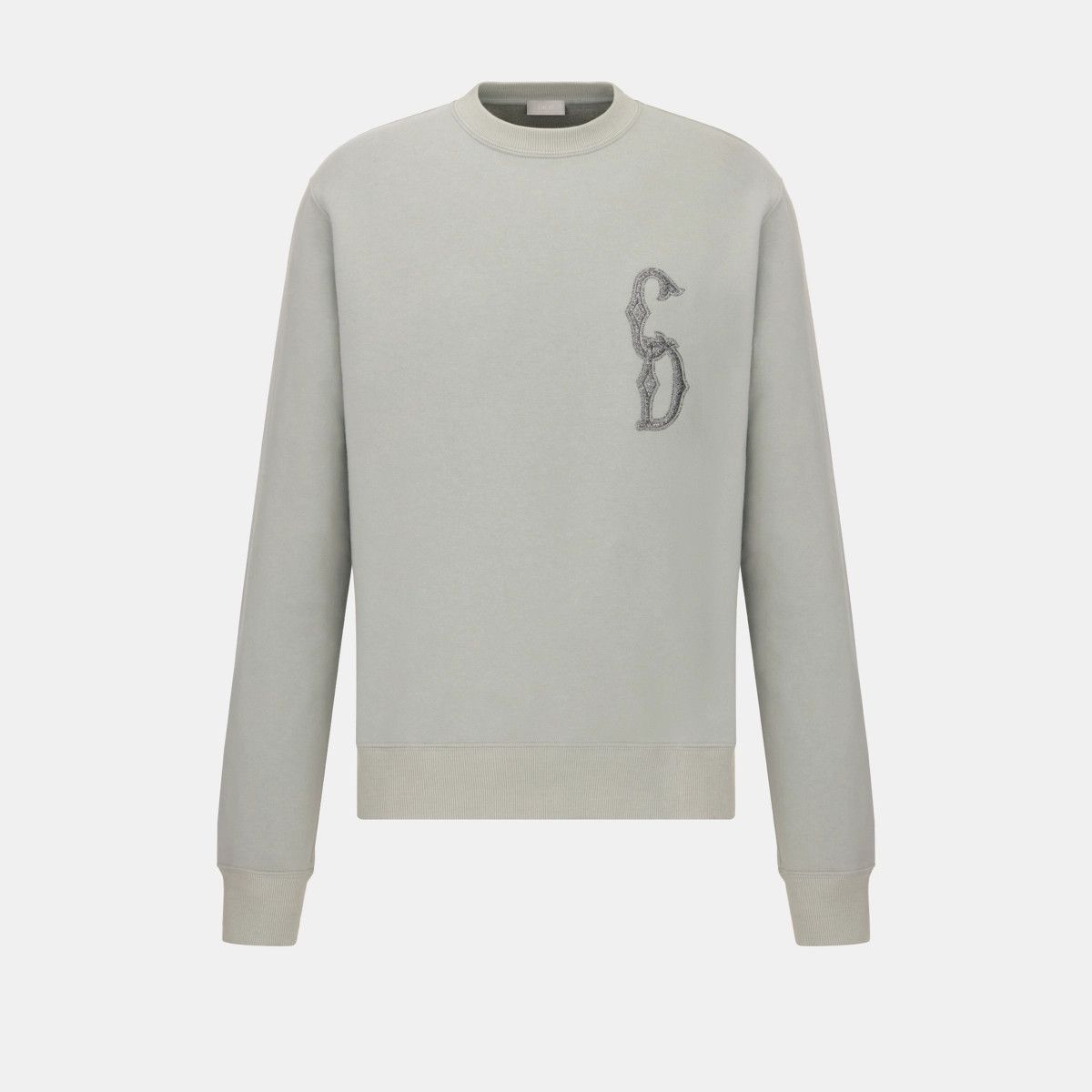 Dior o1w1db11024 Cd Interlaced Relaxed-Fit Sweatshirt in Grey Size US XXL / EU 58 / 5 - 1 Thumbnail