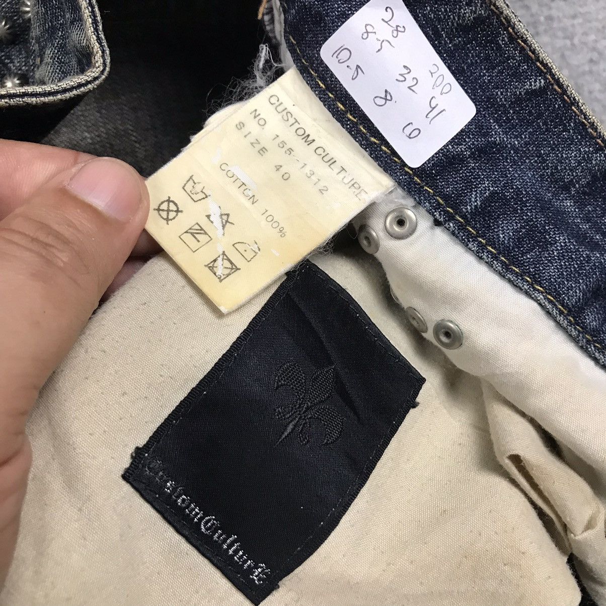 If Six Was Nine JAPAN STYLE FLARE DENIM CUSTOM CULTJPE BOOTCUT PANTS Size US 28 / EU 44 - 24 Thumbnail