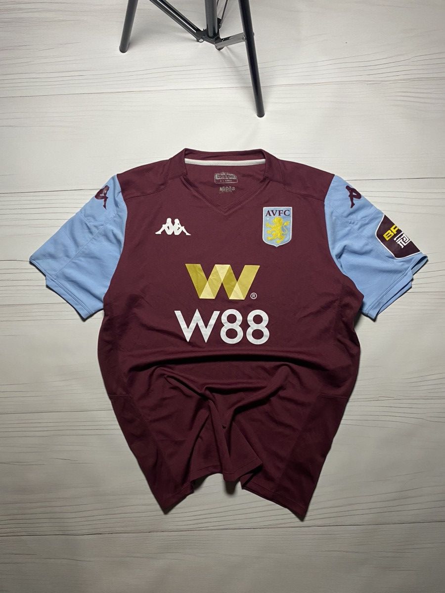 Vintage Kappa Aston Villa 2019/20 Home Football Shirt Soccer Jersey Size US XL / EU 56 / 4 - 1 Thumbnail