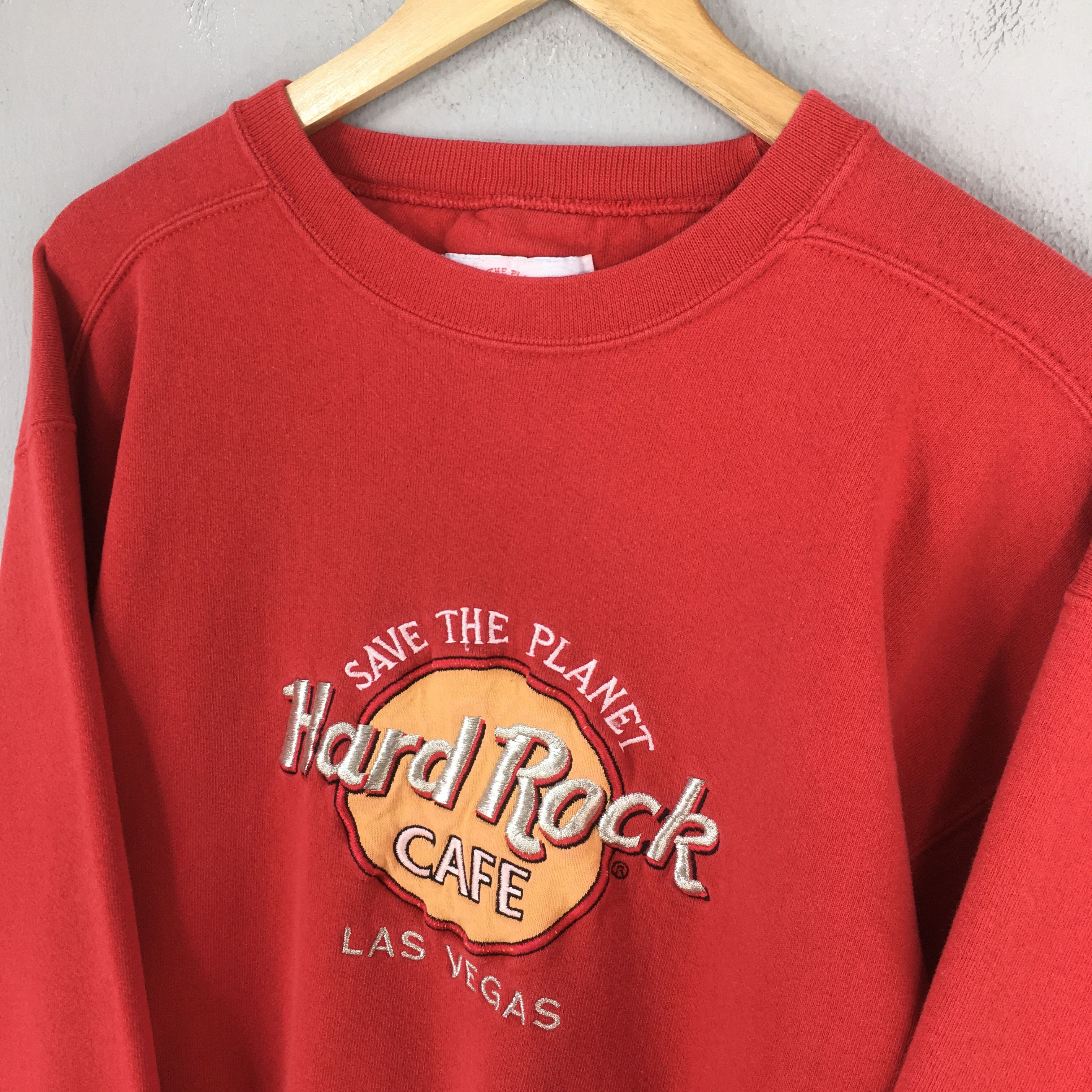 Hard Rock Cafe × Vintage Vintage Hard Rock Cafe Las Vegas Red Sweatshirt Medium Size US M / EU 48-50 / 2 - 3 Thumbnail