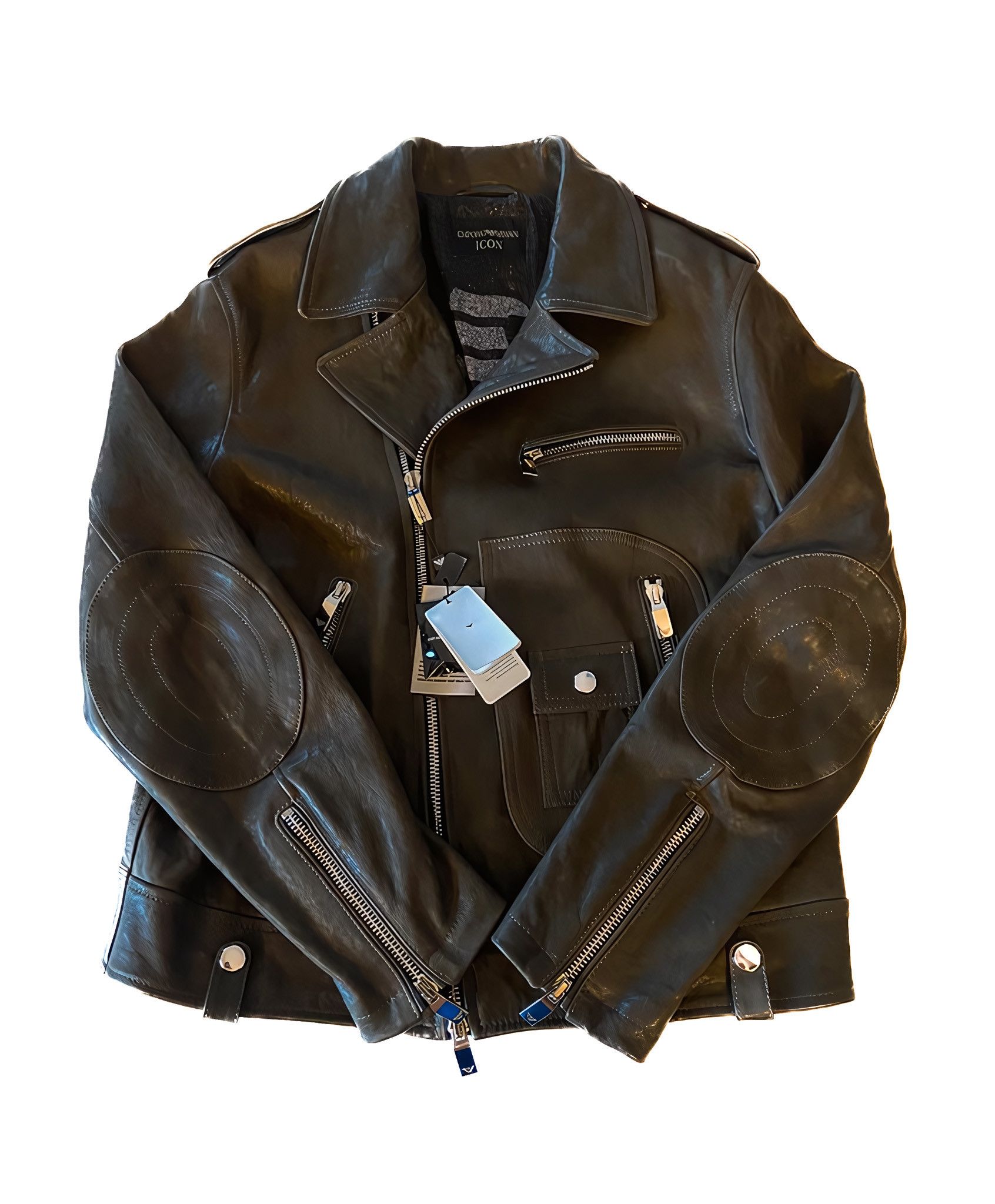 Men's Emporio Armani Leather Jackets | Grailed