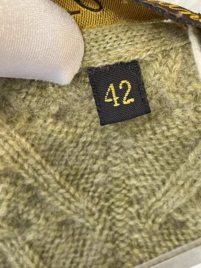 Loro Piana Loro Piana Green Cashmere Cable Knit Sweater- Size US L / EU 52-54 / 3 - 4 Thumbnail