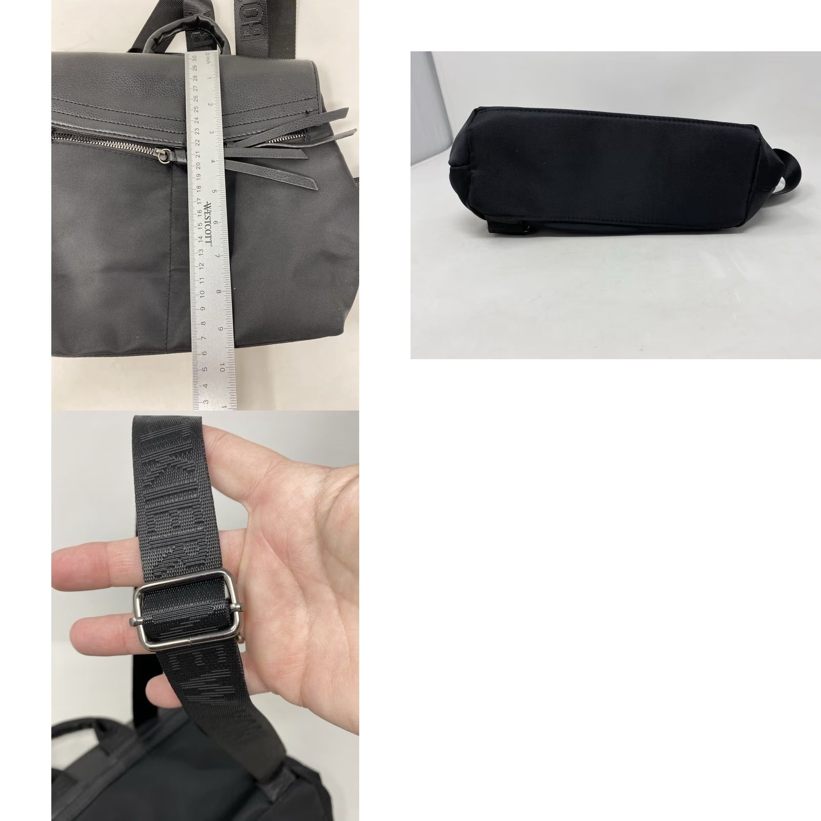 Vintage Botkier New York Backpack Black Top Handle Small Faux Leather Backpack Women Bag Purse Size S / US 4 / IT 40 - 8 Thumbnail