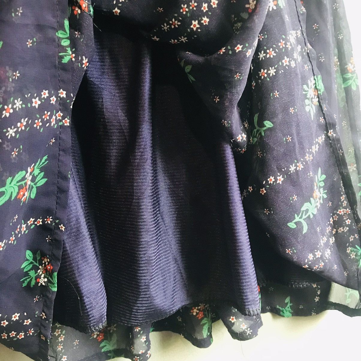 20471120 × Seditionaries Japanese Floral Babydoll MIDI Dress Size M / US 6-8 / IT 42-44 - 7 Thumbnail