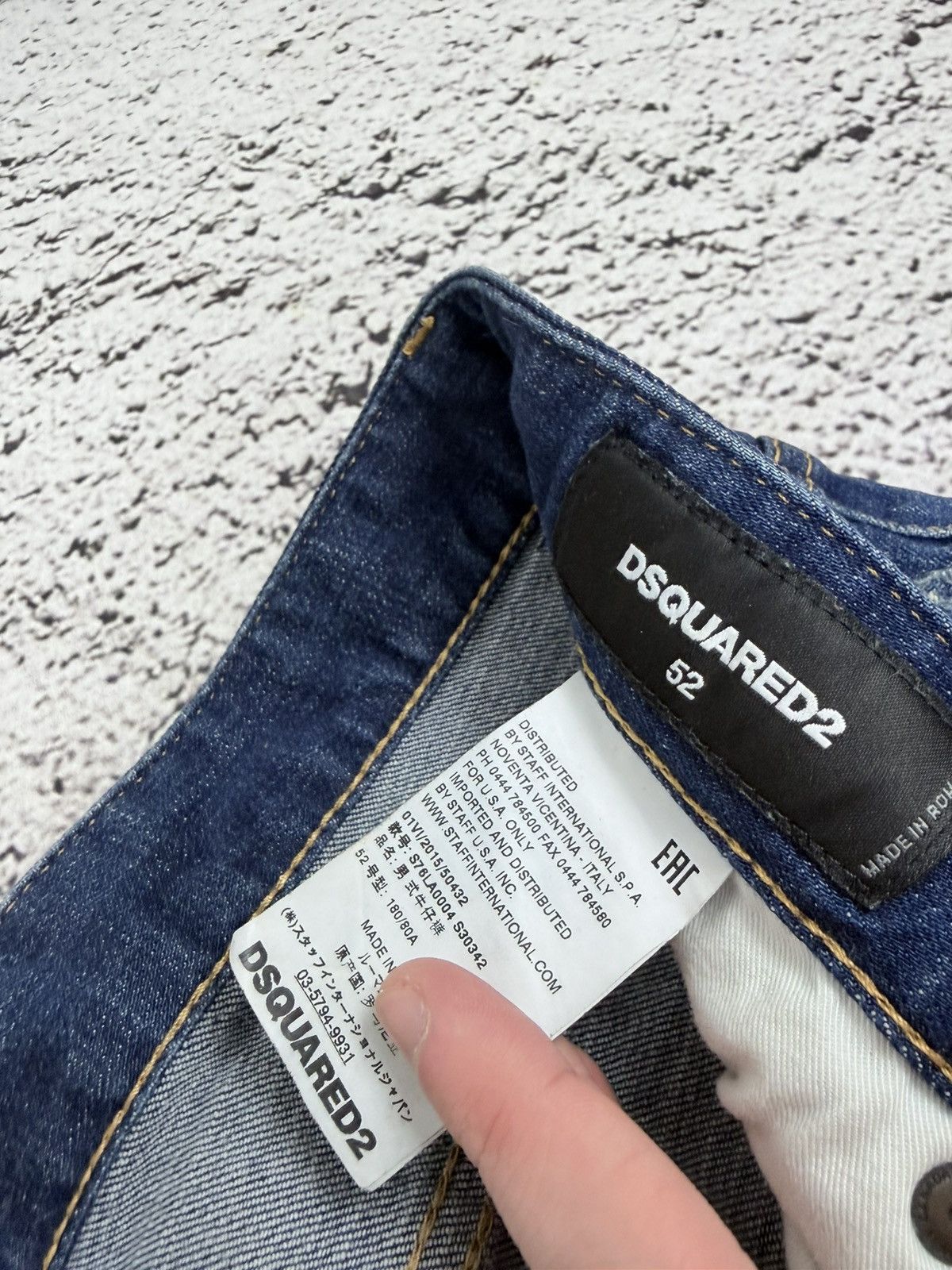 Dsquared2 Dsquared2 Cool Guy Jeans Distressed Paint Splatter Denim 52 Size US 36 / EU 52 - 7 Thumbnail