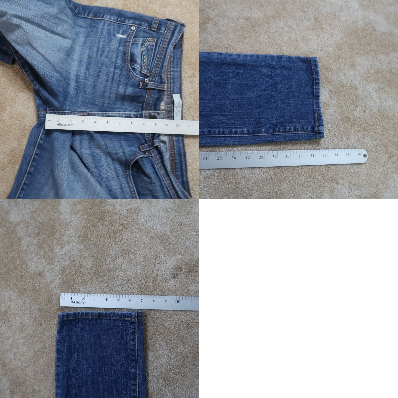Levi's Levi's 505 Jeans Womens 8 Straight Leg Denim Blue 33in Inseam 30 Waist Stretch Pockets Regular Size Type Jeans Size 30" / US 8 / IT 44 - 8 Thumbnail