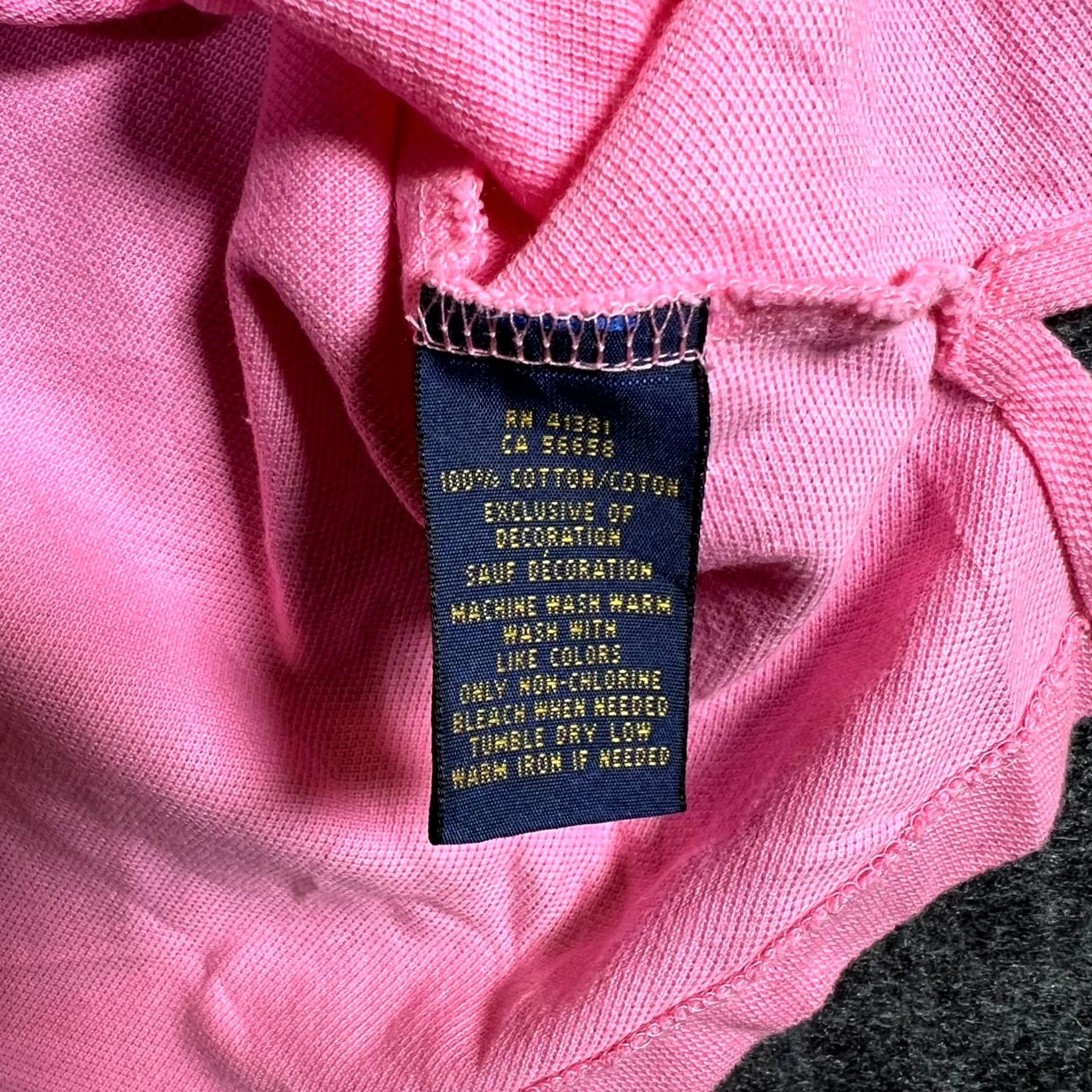 Polo Ralph Lauren Polo Ralph Lauren The Skinny Polo Mens XL Pink Pony Embroidered Golf Performance Polo Size US XL / EU 56 / 4 - 4 Thumbnail