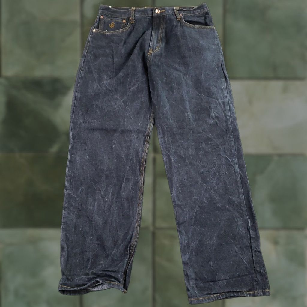 Rocawear VINTAGE Rocawear Jeans Mens 34 Waist 34x31 Black Denim Baggy Straight 90s Streetwear Mens Boys? Size US 34 / EU 50 - 1 Thumbnail