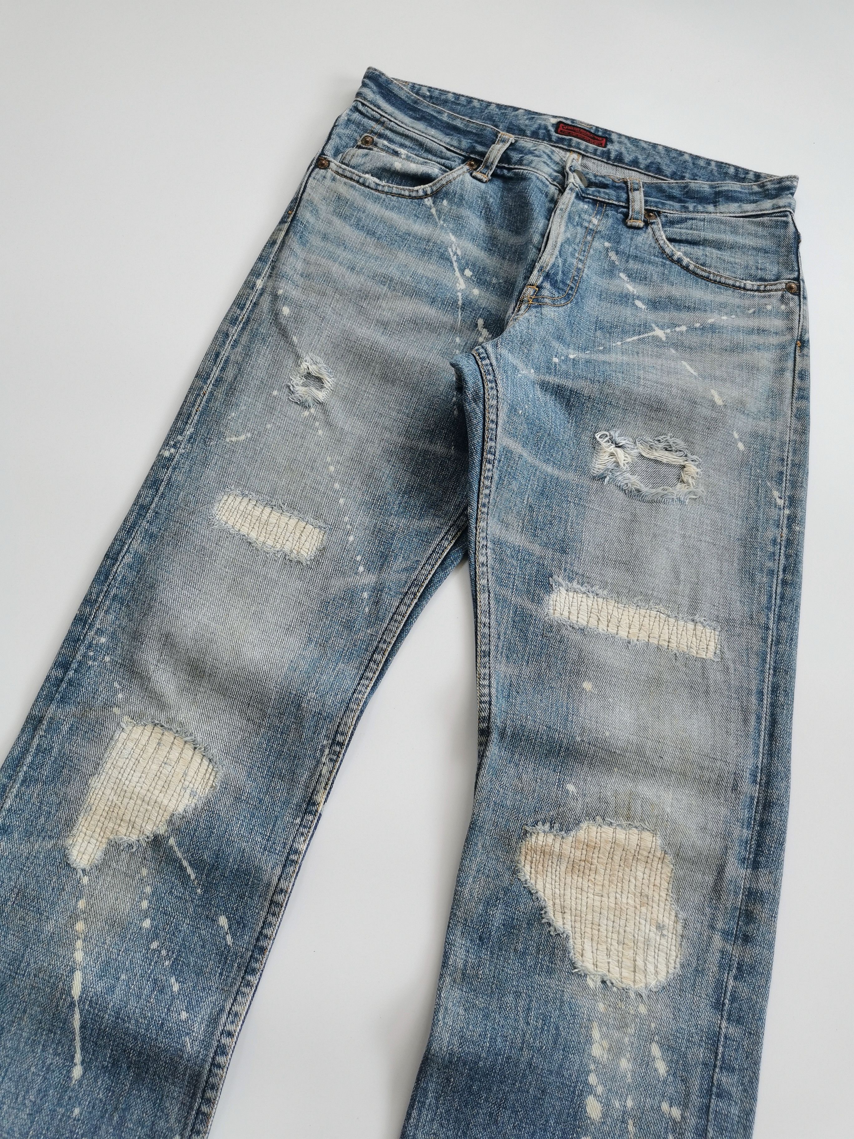 Johnbull vintage johnbull distressed boro denim jeans Size US 30 / EU 46 - 8 Thumbnail