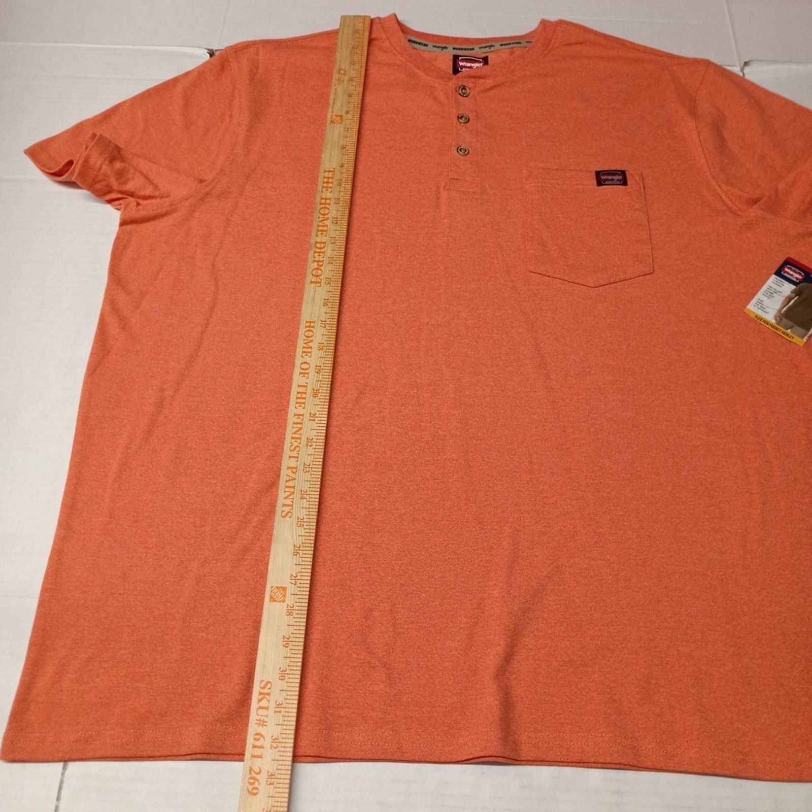Wrangler Wrangler Henley Shirt Mens 3XL (54-56) Arabesque Relaxed Fit Size US XXL / EU 58 / 5 - 6 Thumbnail