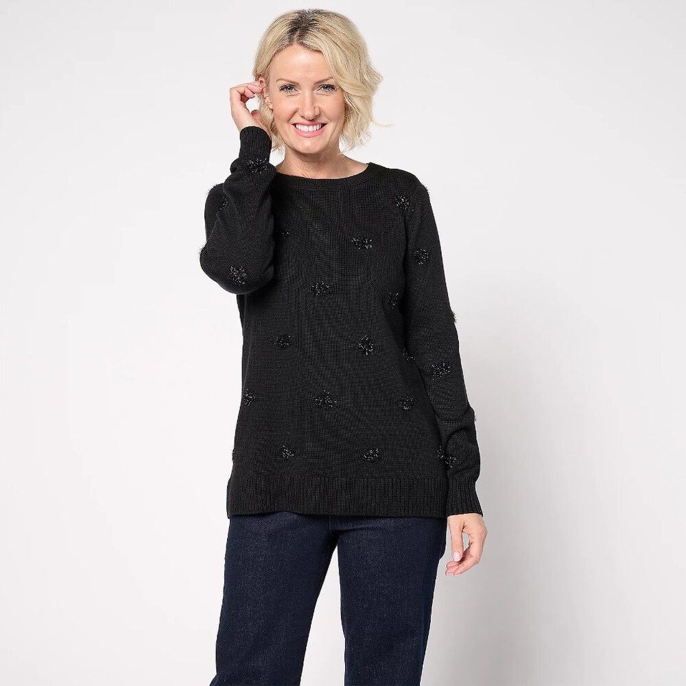 Other NWT New Jingle Belles by Kim Gravel Tinsel Dots Bateau Neck Size S / US 4 / IT 40 - 1 Thumbnail