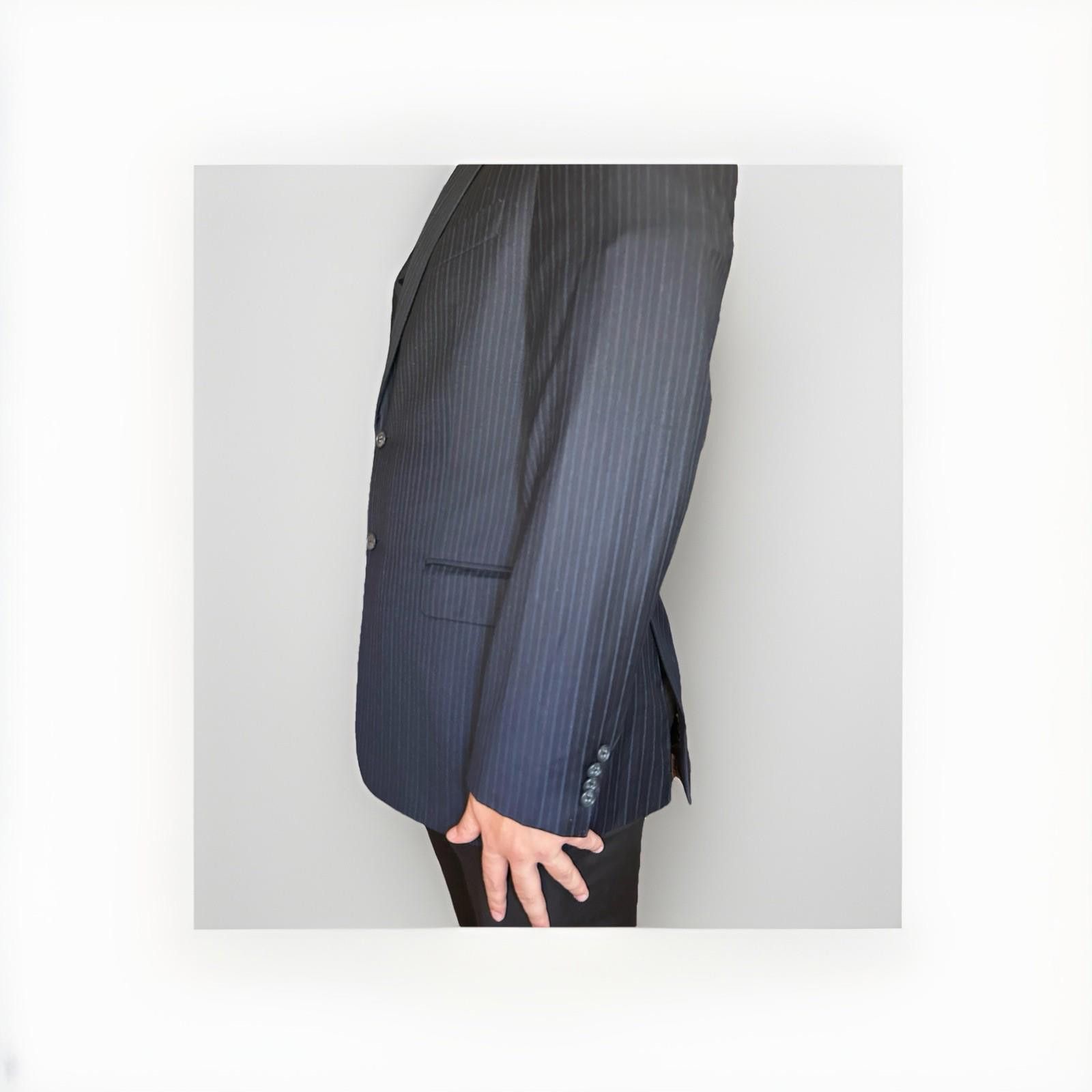 Joseph Abboud Joseph Abboud Navy Blazer Loro Piana Super 130’s made in USA Size 40R - 2 Thumbnail