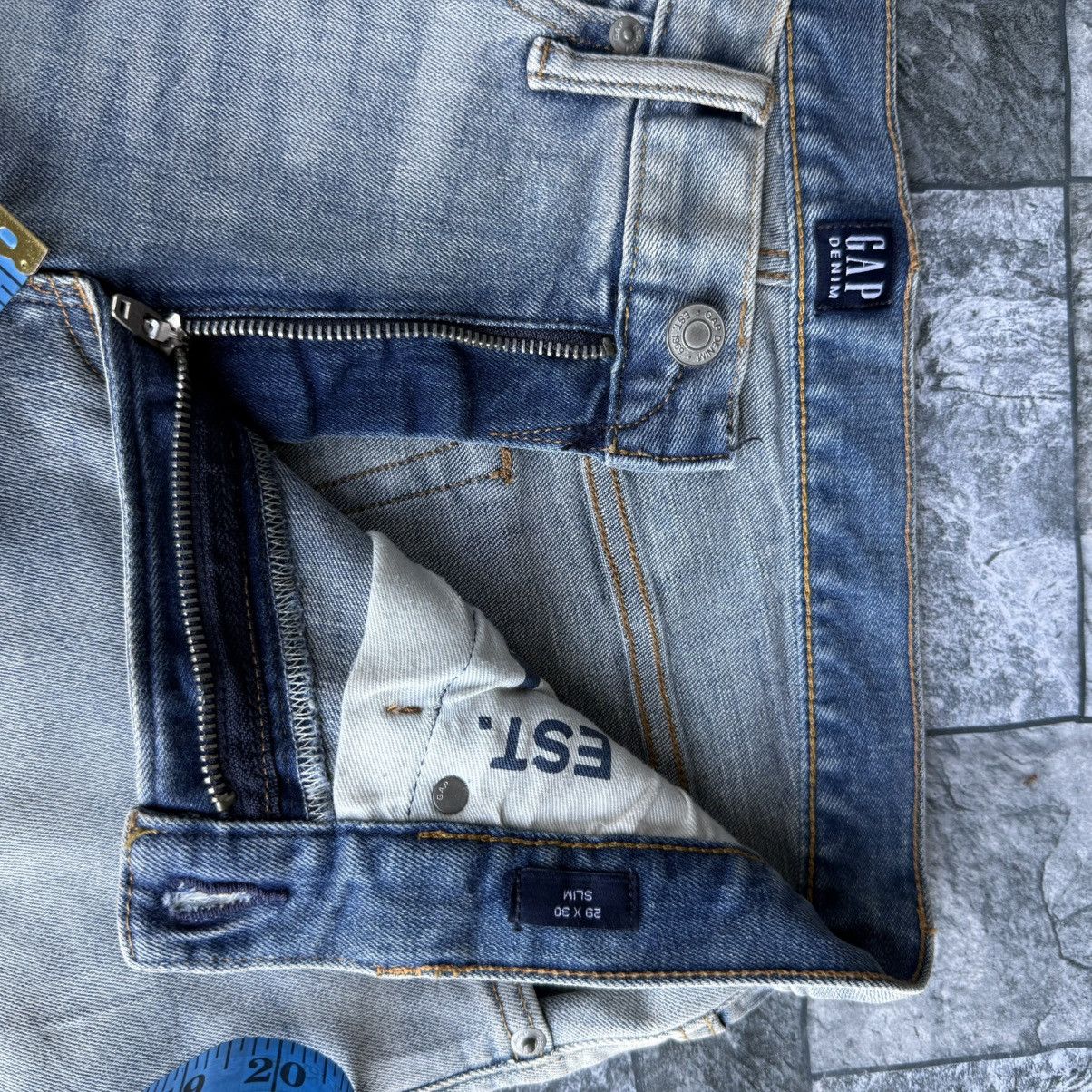 Gap Vintage Gap Slim fit Faded Mud wash Denim Jean Pants Size US 31 - 8 Thumbnail