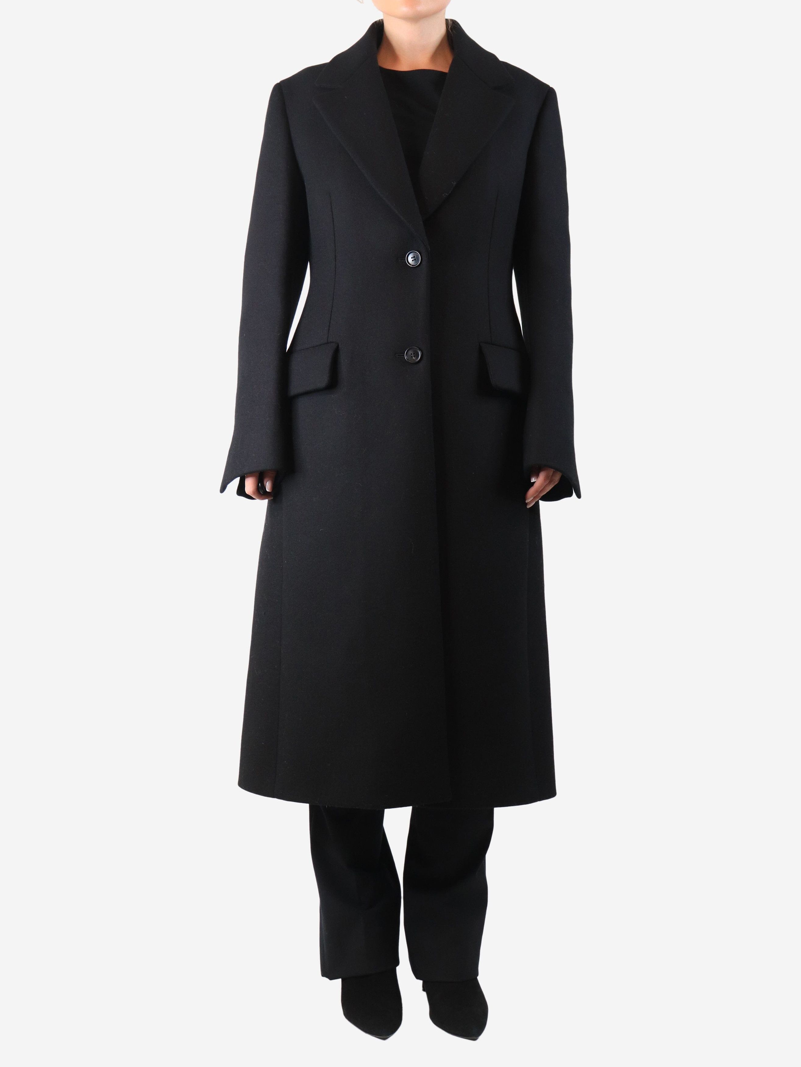 Prada Black wool coat - UK 12 Size M / US 6-8 / IT 42-44 - 1 Thumbnail