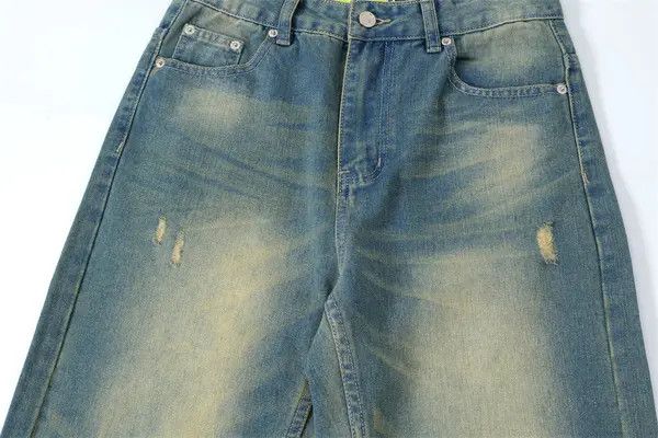 Japanese Brand VIBE Men's punk trend tie-dyed washed distressed jeans Size US 32 / EU 48 - 4 Thumbnail