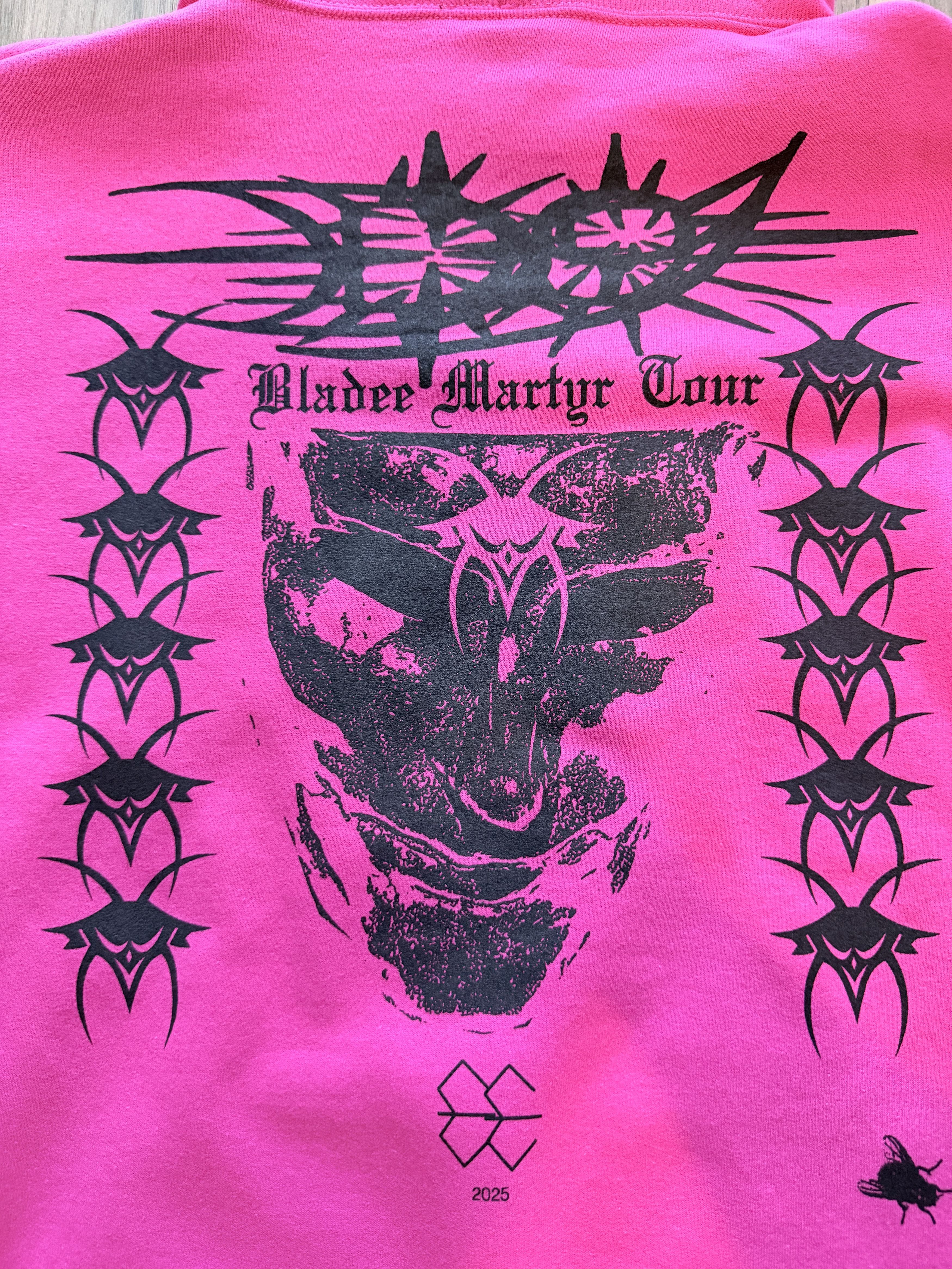 Drain Gang Bladee Acid Rain Martyr Hoodie Pink Size US L / EU 52-54 / 3 - 3 Thumbnail