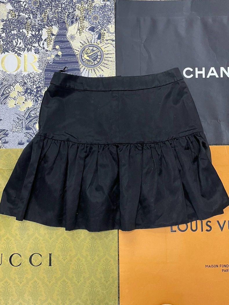 Chanel Chanel Black shiny diamond buckle pleated skirt Size 25" / US 0 / IT 36 - 3 Thumbnail