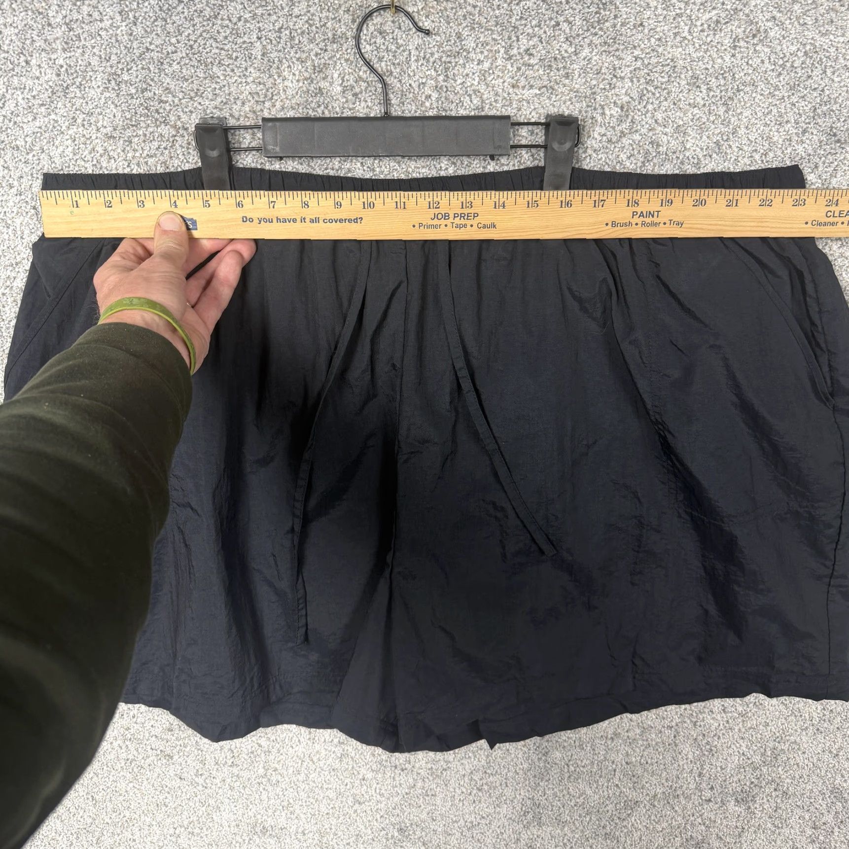 Vintage Swim 365 Swim Shorts Womens 4X Plus Black Elastic Waist Drawstring Lined Pockets Size 40" / US 18 - 4 Thumbnail