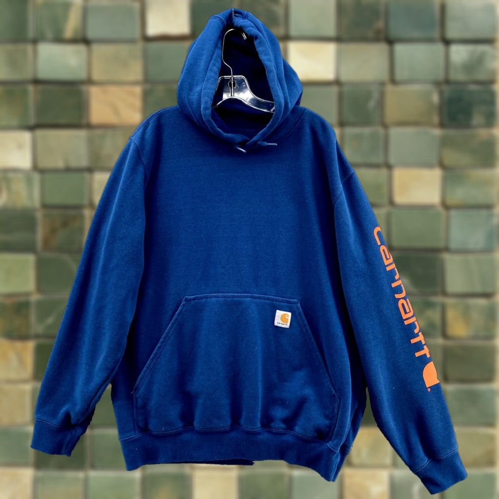 Carhartt Carhartt Hoodie Men Medium Blue Original Fit Workwear Y2K Streetwear Gym 90s Polo Size US M / EU 48-50 / 2 - 1 Thumbnail
