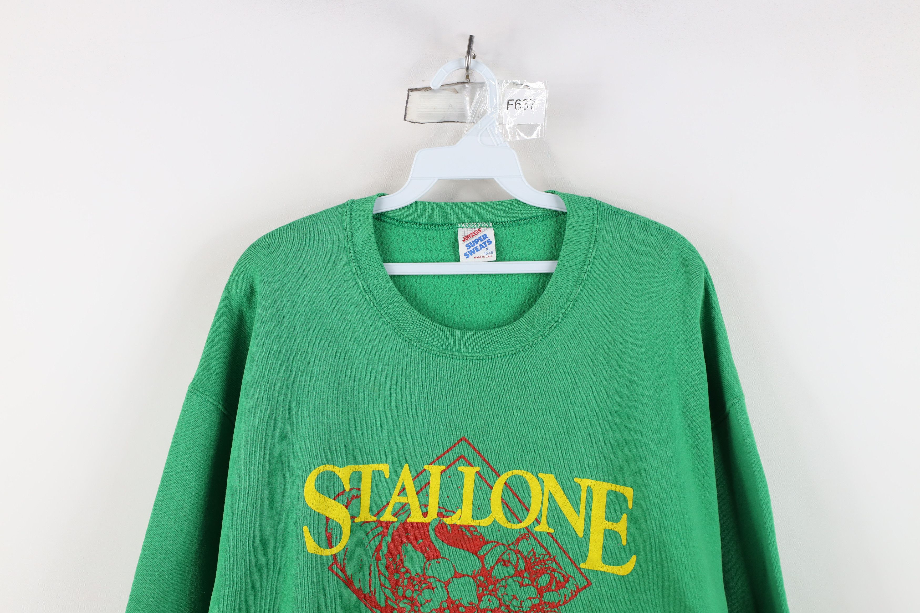 Vintage Vintage 90s Streetwear Produce Farmer Sweatshirt Green USA Size US XL / EU 56 / 4 - 2 Thumbnail