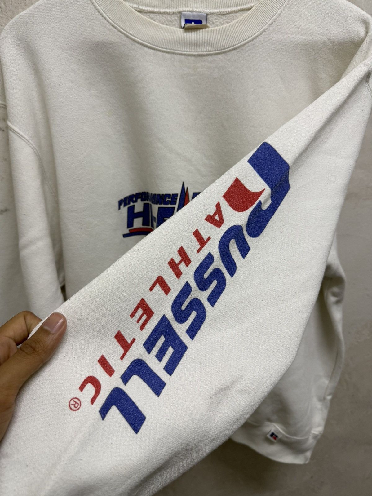 Russell Athletic Vintage Rusell Athletic Crewneck Distressed Sweatshirts Size US L / EU 52-54 / 3 - 6 Thumbnail