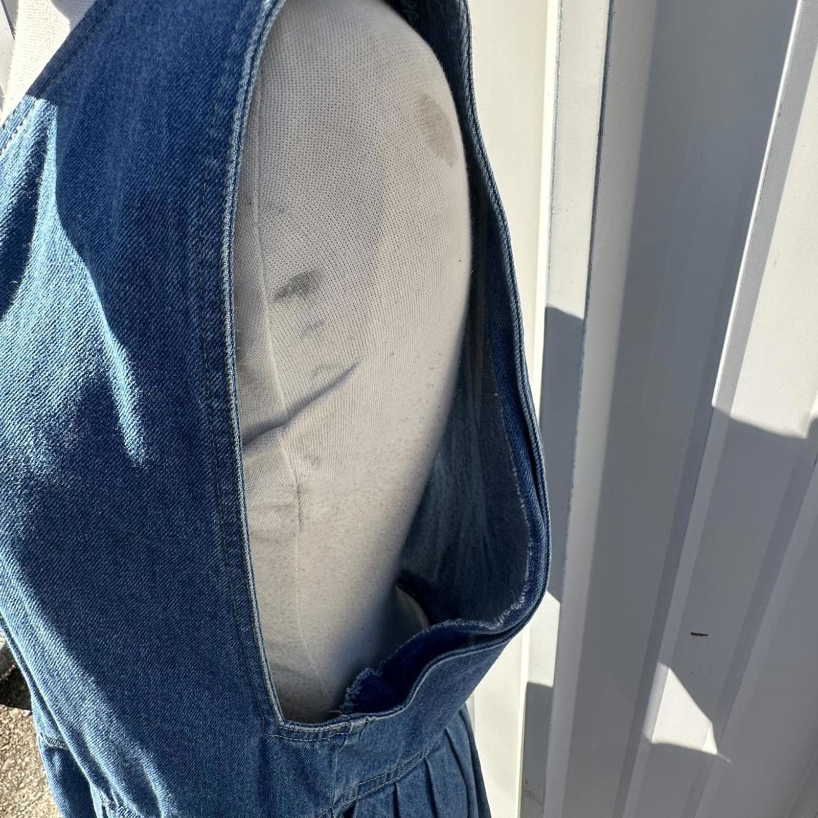 Other Allen Solly Vintage Denim Size large Blue Pinafore Jumper Size L / US 10 / IT 46 - 2 Thumbnail