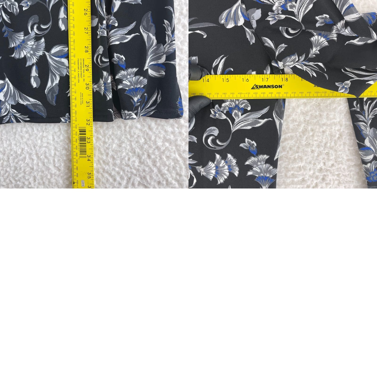 White House Black Market White House Black Market Dress Womens Medium 3/4 Sleeve Black Floral Print Size M / US 6-8 / IT 42-44 - 10 Thumbnail