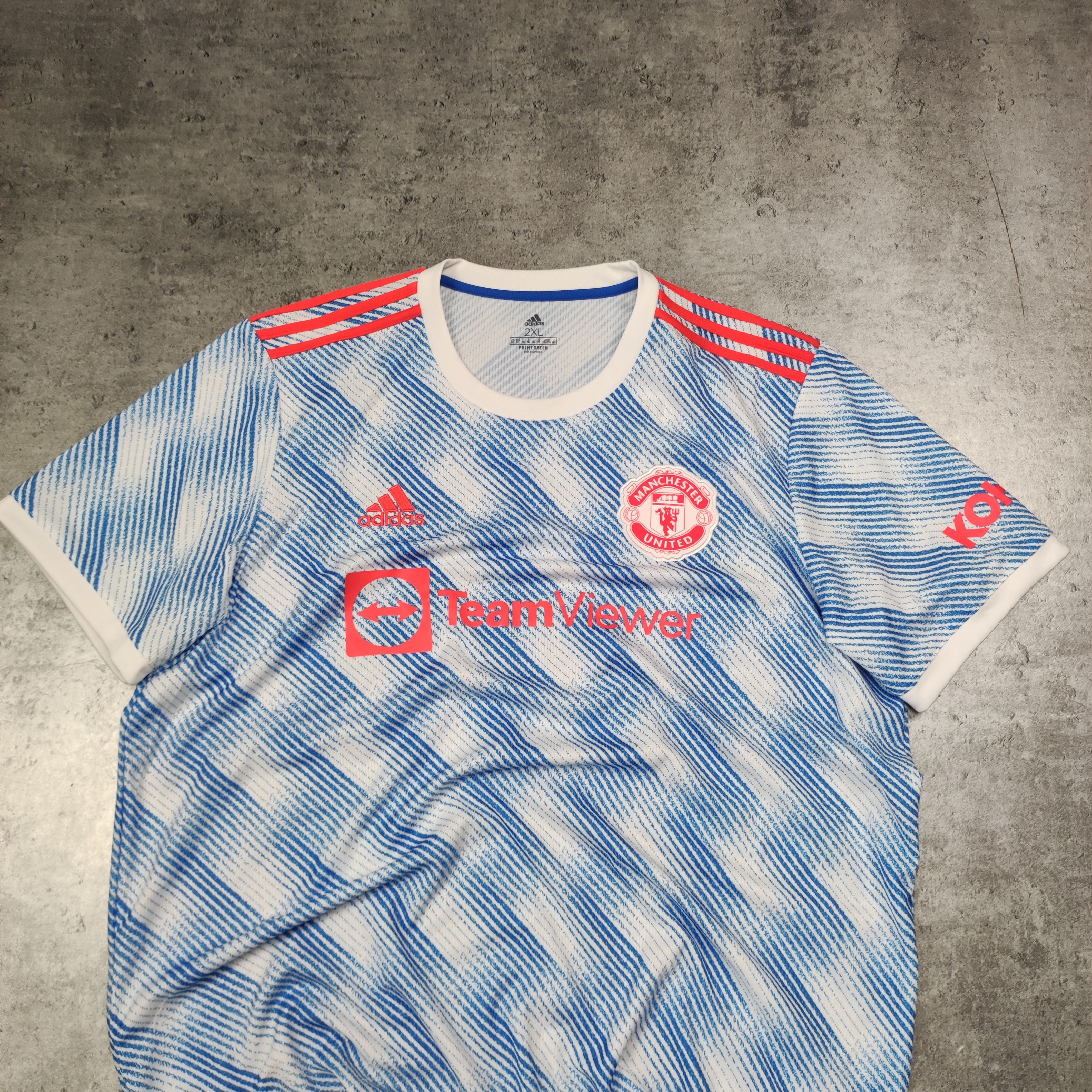 Adidas RARE Manchester United x Adidas 2021 Away Football Jersey Size US XXL / EU 58 / 5 - 3 Thumbnail