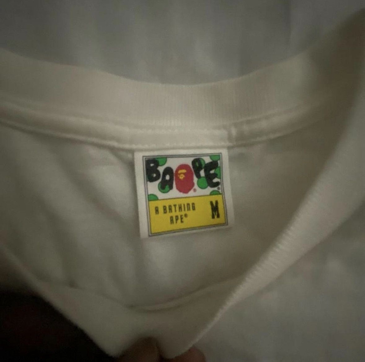 Bape White/Black Busy Works Bape Tee Size US M / EU 48-50 / 2 - 2 Thumbnail