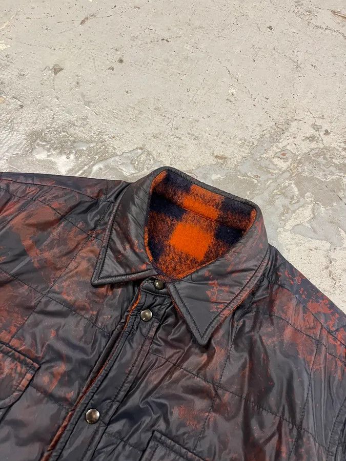 Dolce & Gabbana 2010s Dolce & Gabbana Reversible Orange & Black Tartan Jacket Size US M / EU 48-50 / 2 - 7 Thumbnail