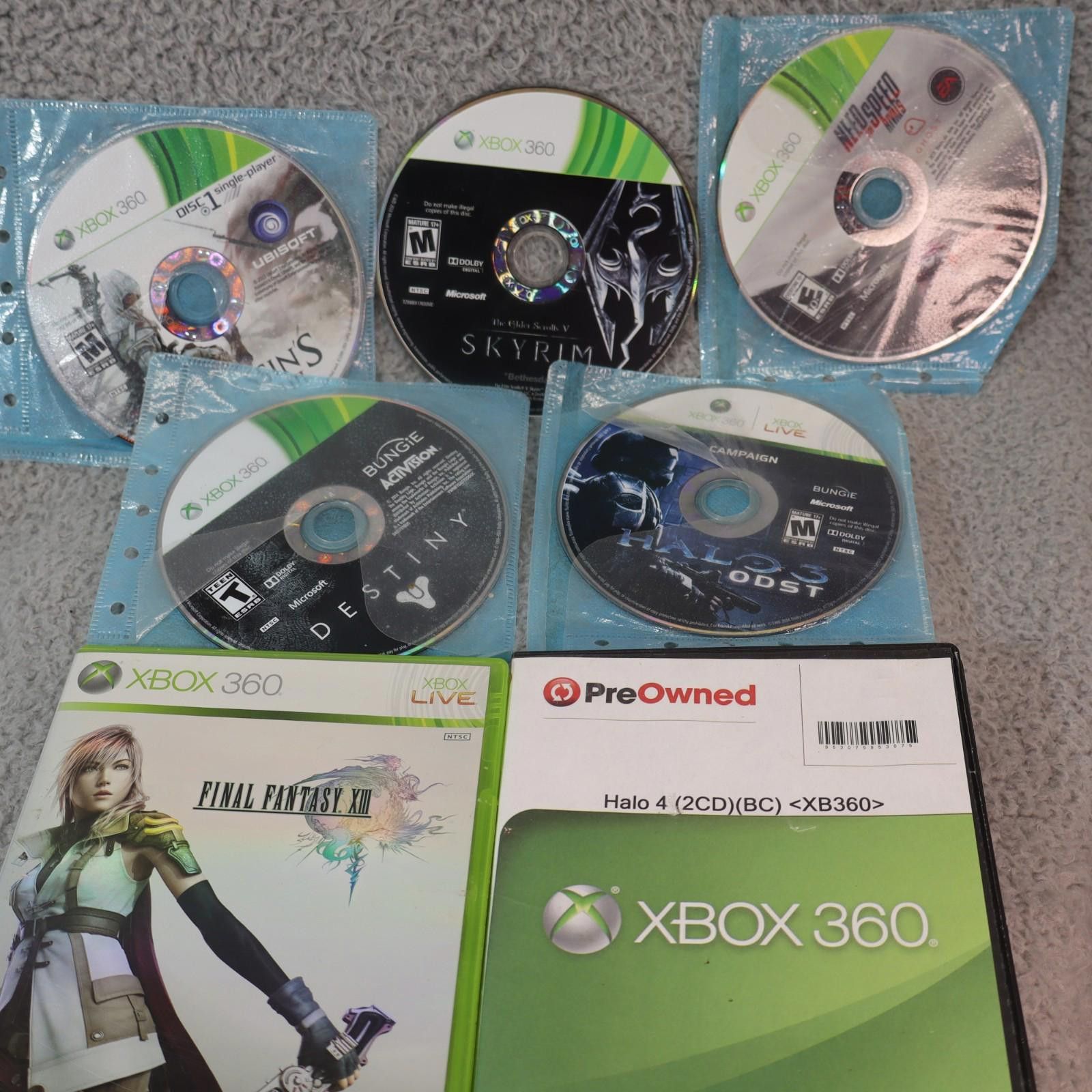 Other Microsoft Xbox 360 Bundle games, FF13 Halo 4, Halo 3, NFS + Size ONE SIZE - 4 Thumbnail