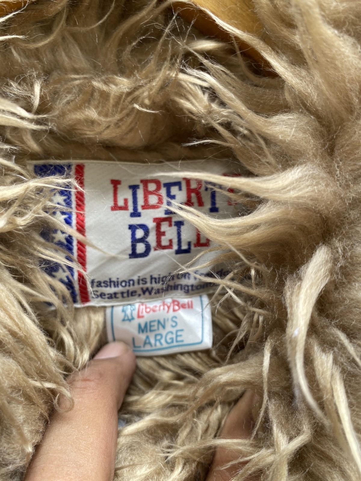 14th Addiction × If Six Was Nine × Le Grande Bleu (L.G.B.) Liberty Bell Faux Fur Jacket LGB Style Size US L / EU 52-54 / 3 - 7 Thumbnail
