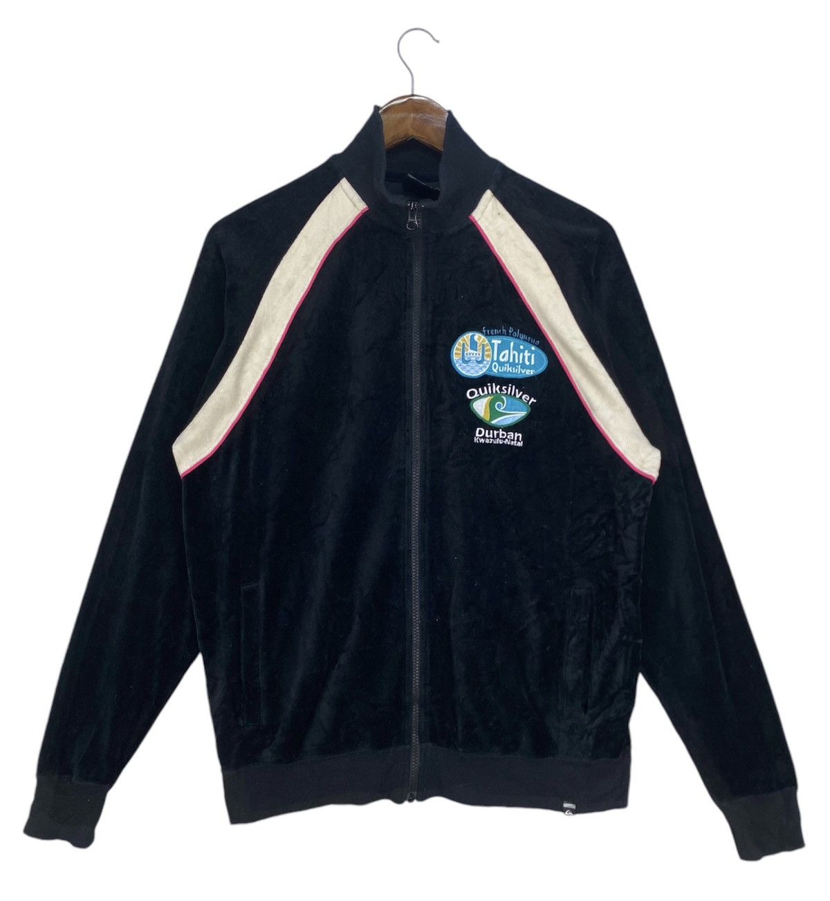 Quiksilver Vintage Quiksilver Huntington Beach California Tracktop Size US L / EU 52-54 / 3 - 1 Thumbnail