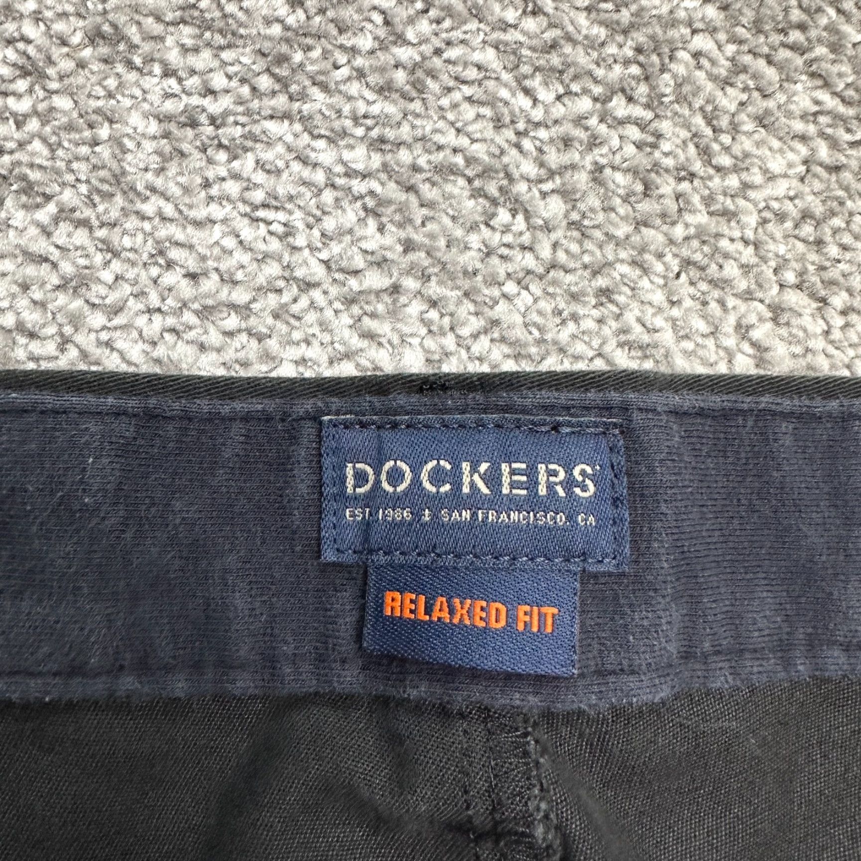 Dockers DOCKERS Mens Pants 44x32 Black Flat Front Straight Dress Work Relaxed Fit Casual Size US 44 / EU 60 - 4 Thumbnail
