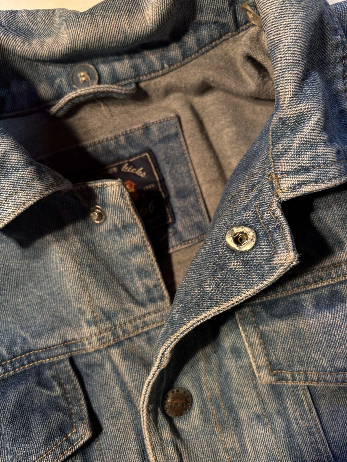 Route 66 Vtg Route 66 Light wash 90s Lined Denim Trucker Jean Jacket Size US S / EU 44-46 / 1 - 8 Thumbnail