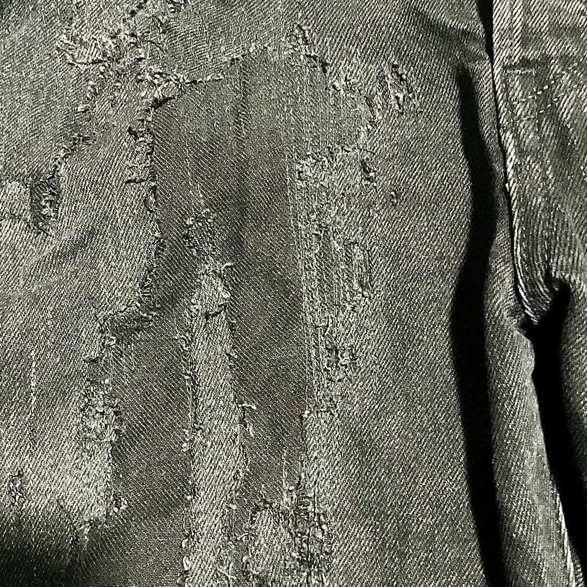 Levi's × Vintage Repaired Acid Destroyed Levi’s Studded Jeans Size US 32 / EU 48 - 3 Thumbnail