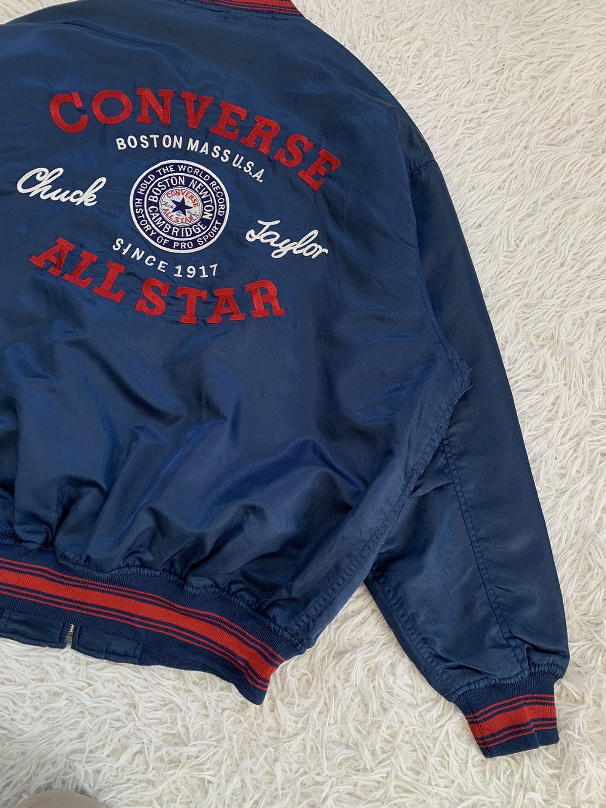 Converse Vintage Big Logo Converse Bomber Jacket Size US XL / EU 56 / 4 - 8 Thumbnail